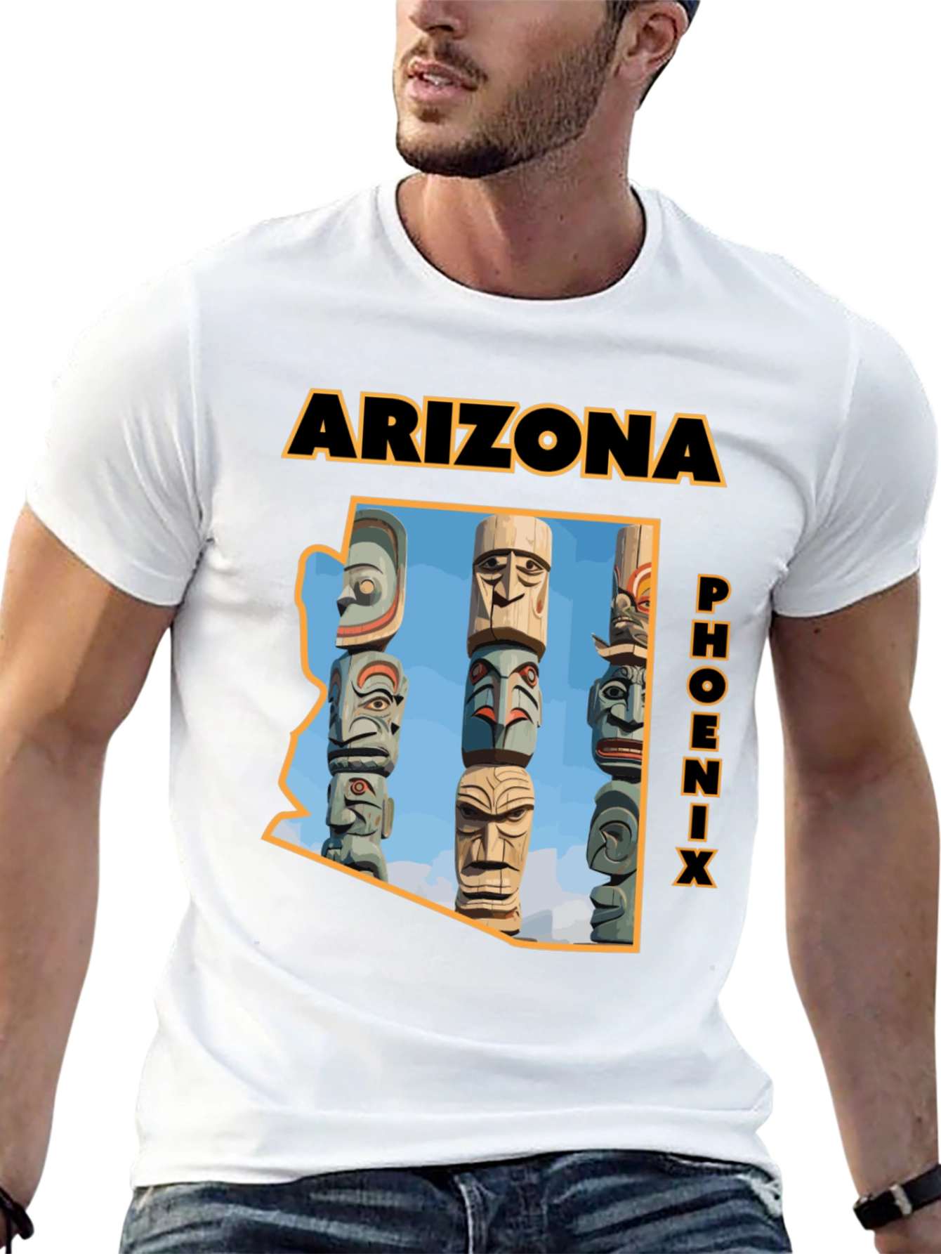 Arizona Phoenix Totem Pole Graphic T-Shirt