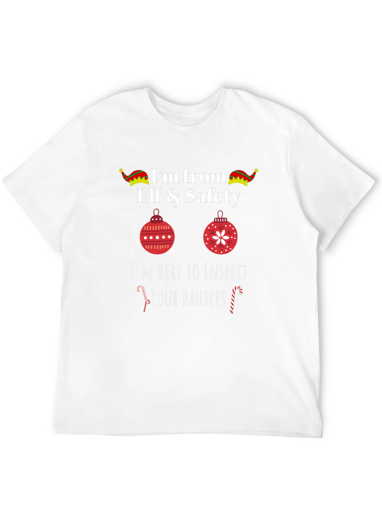 Elf & Safety Baubles Inspector Graphic T-Shirt