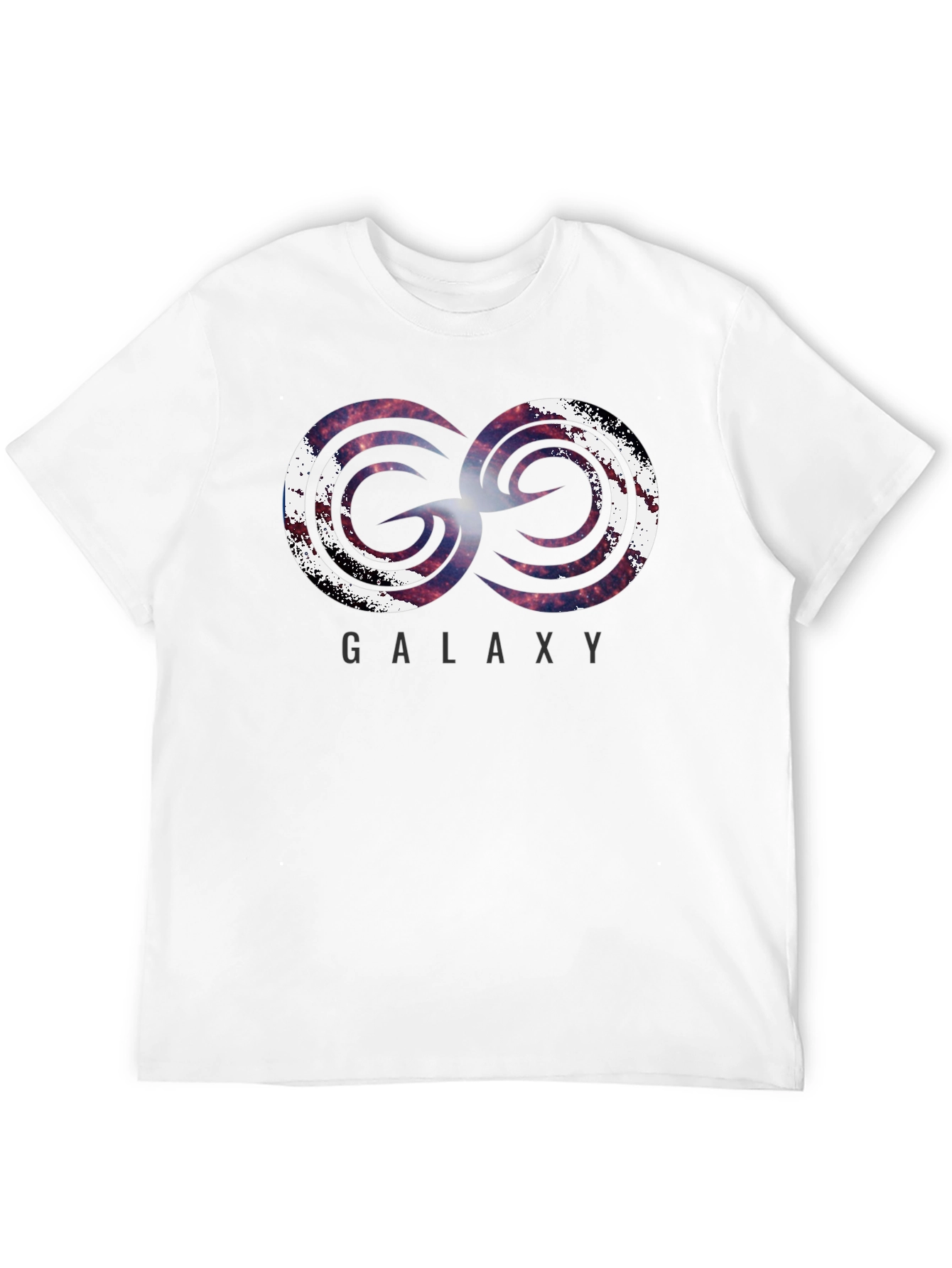 Galaxy Swirl Graphic Black T-Shirt