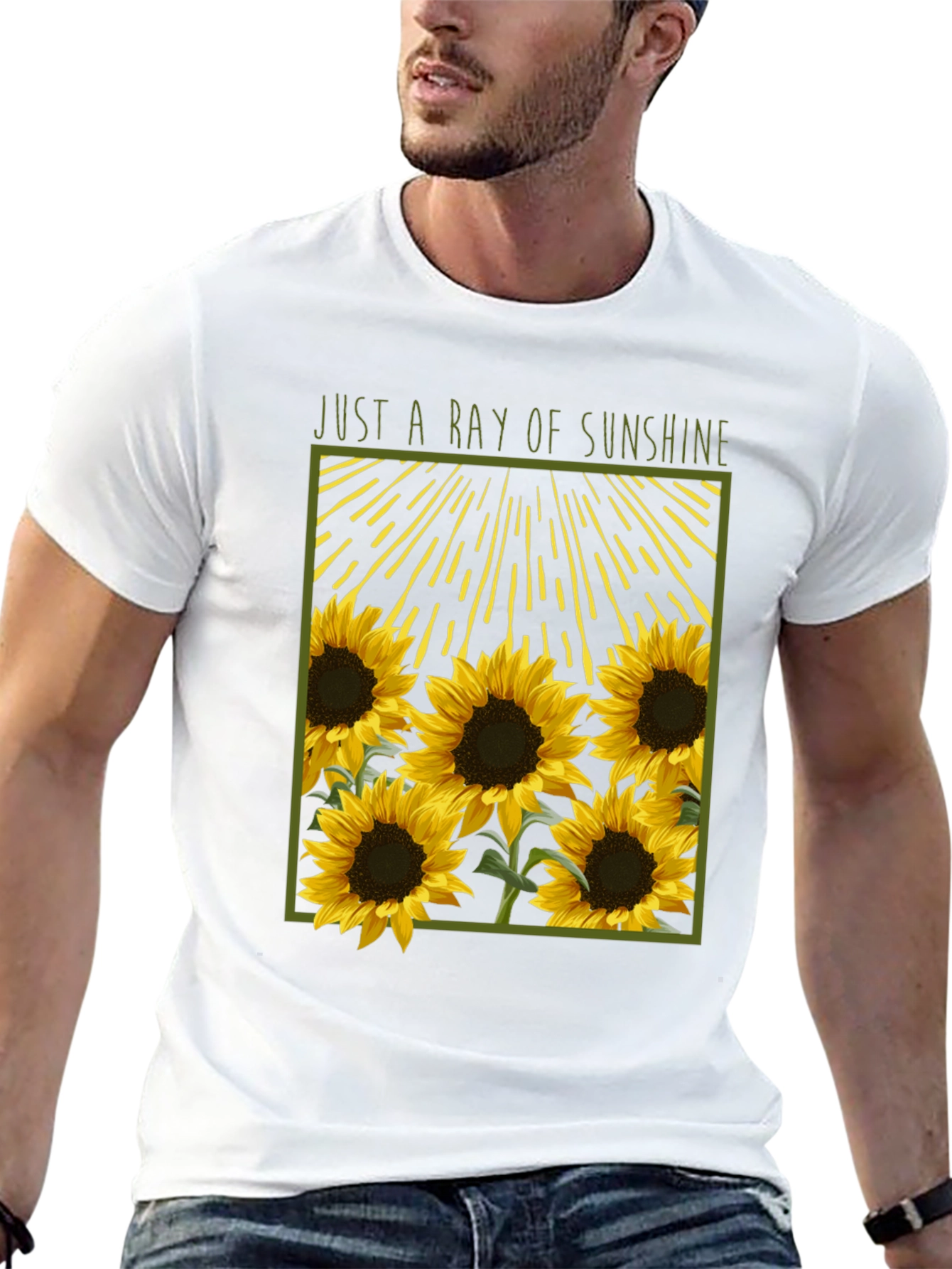 Just A Ray of Sunshine Sunflower Graphic Tee