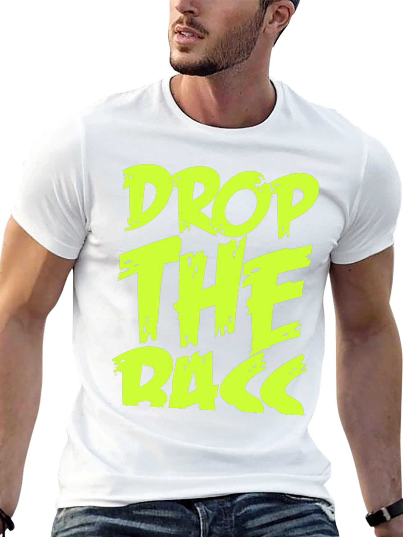 Drop The Bass Graphic Tee - Black Cotton T-Shirt