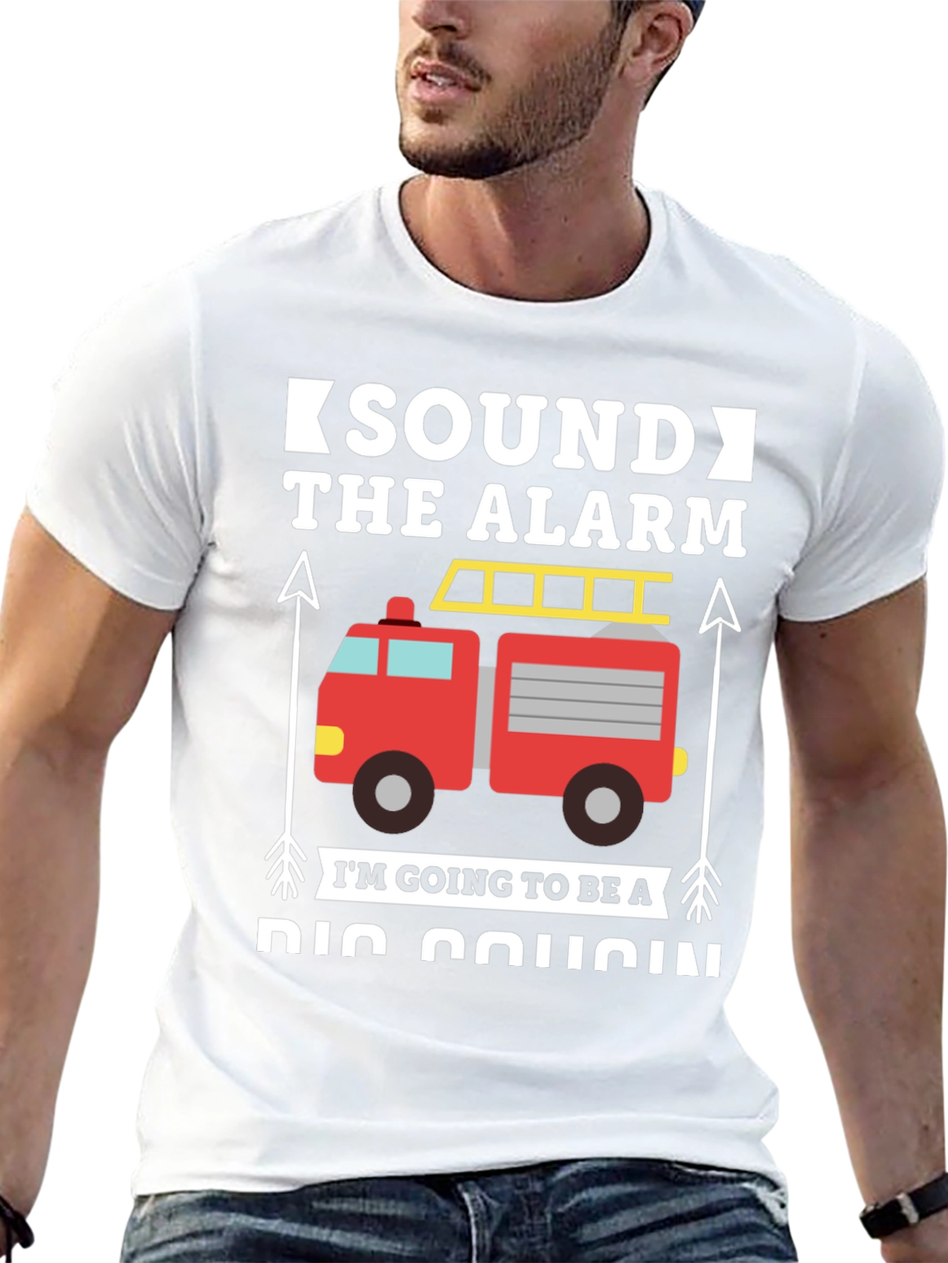 Big Cousin Firetruck T-Shirt