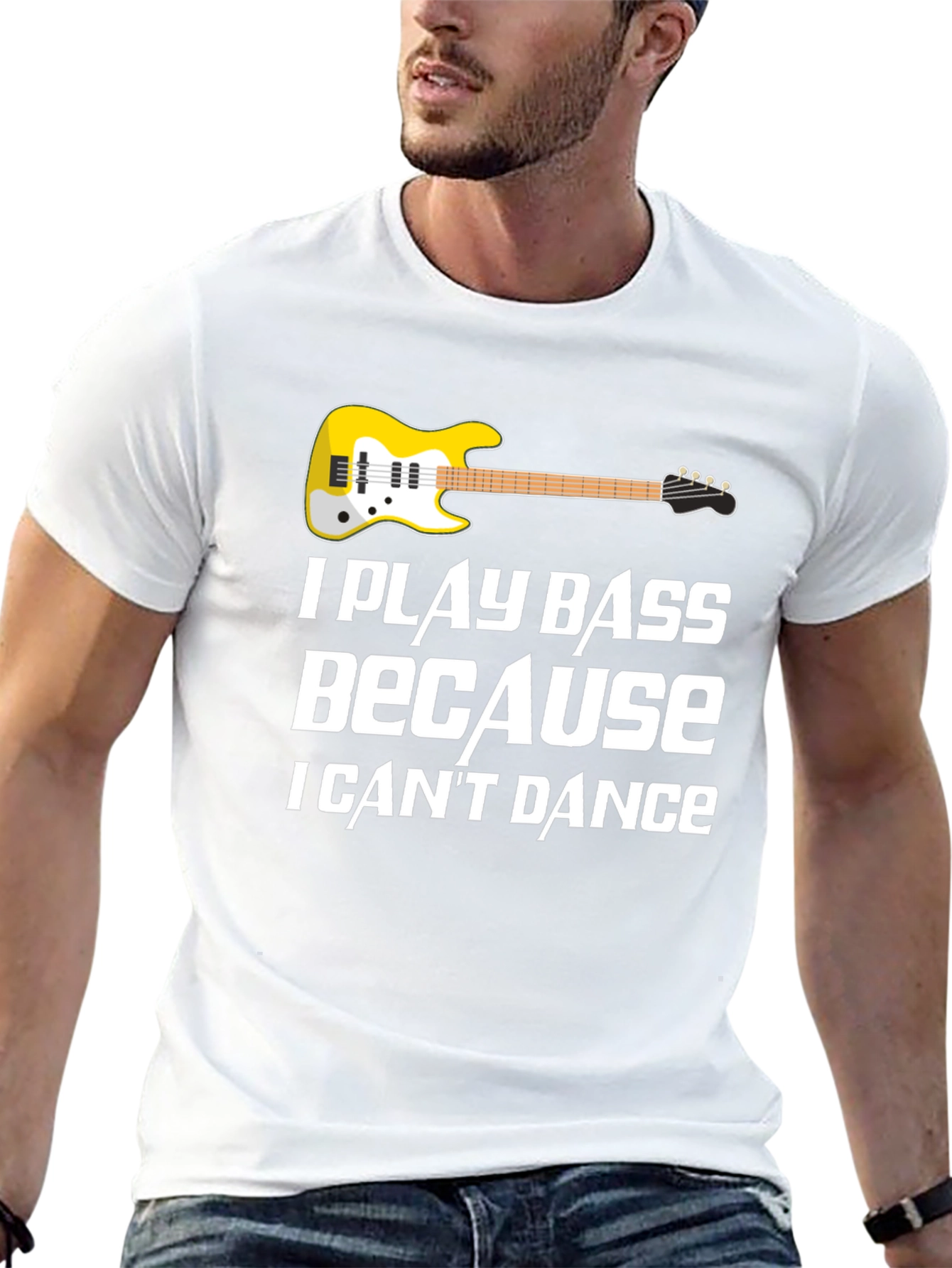 I Play Bass T-Shirt - Musician Novelty Tee