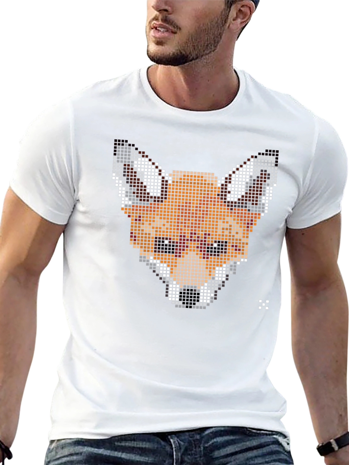 Pixel Fox Graphic Tee - Stylish Comfort