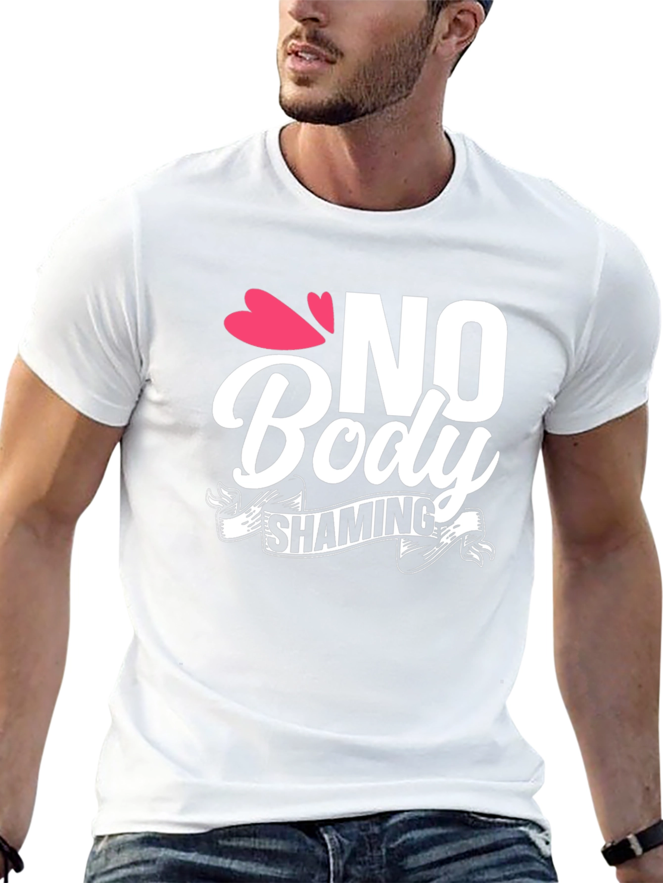 No Body Shaming Graphic Tee - Empowering Message