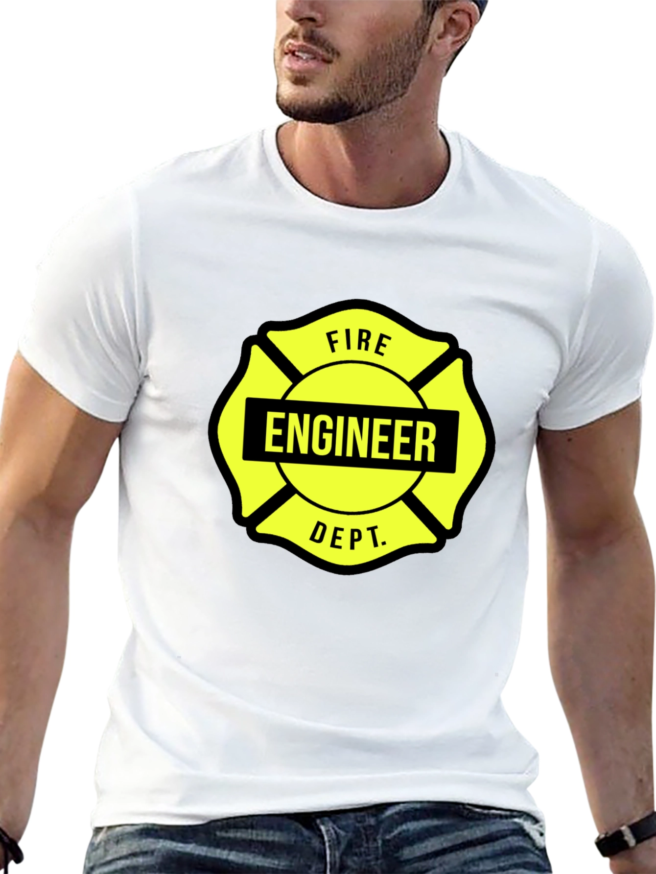 Fire Engineer Maltese Cross Graphic Tee