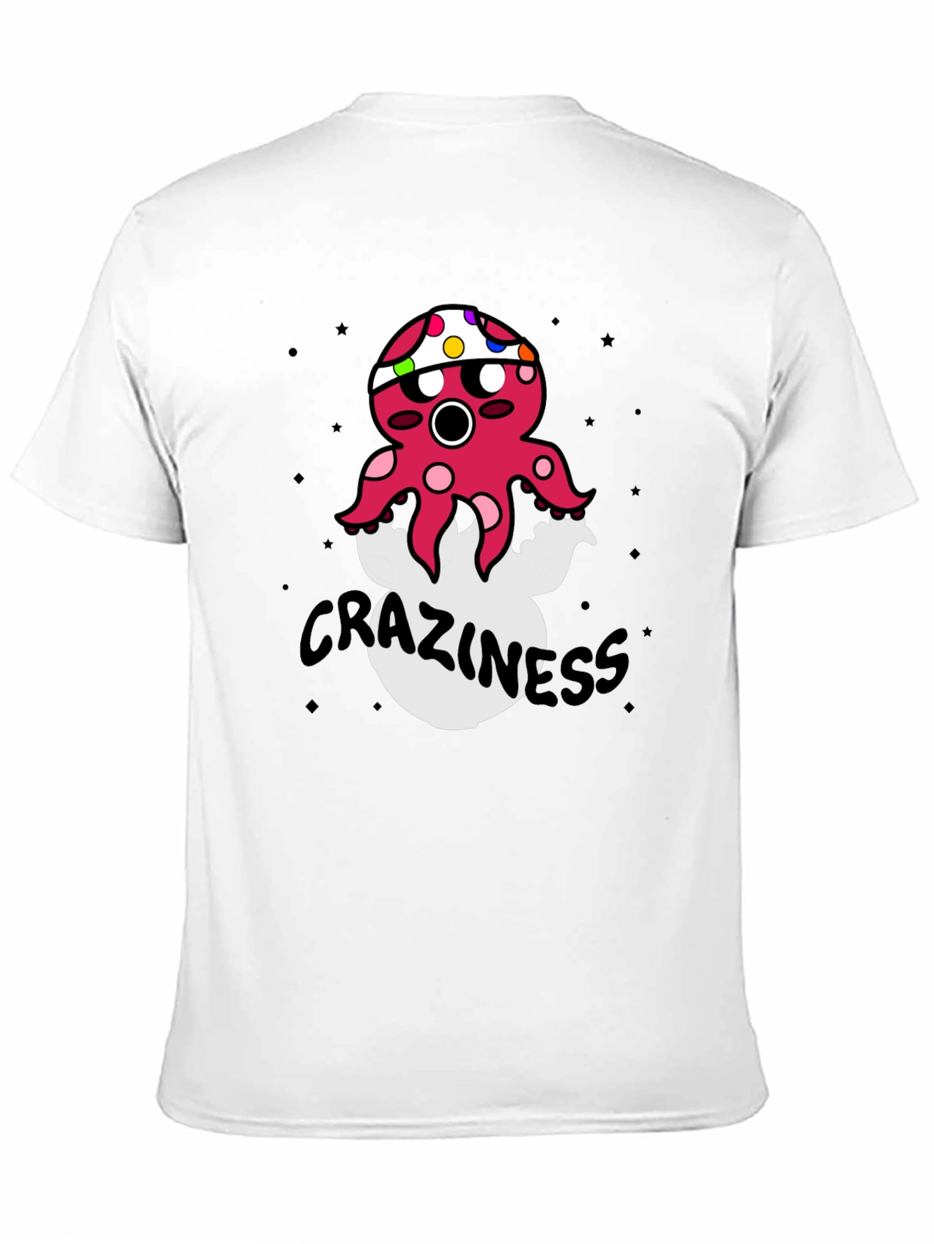 Crazy Octopus Graphic T-Shirt