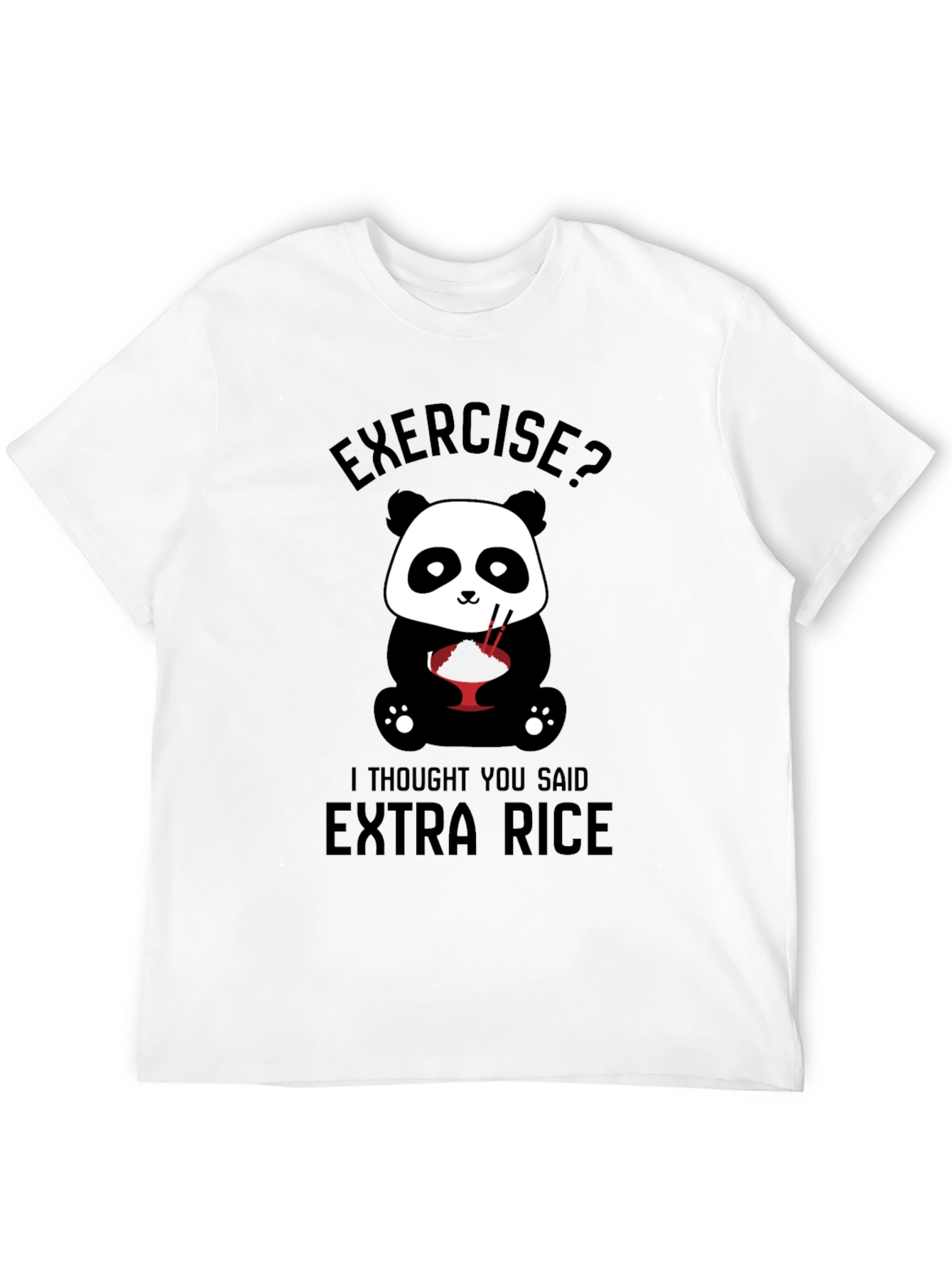 Funny Panda T-Shirt - Extra Rice