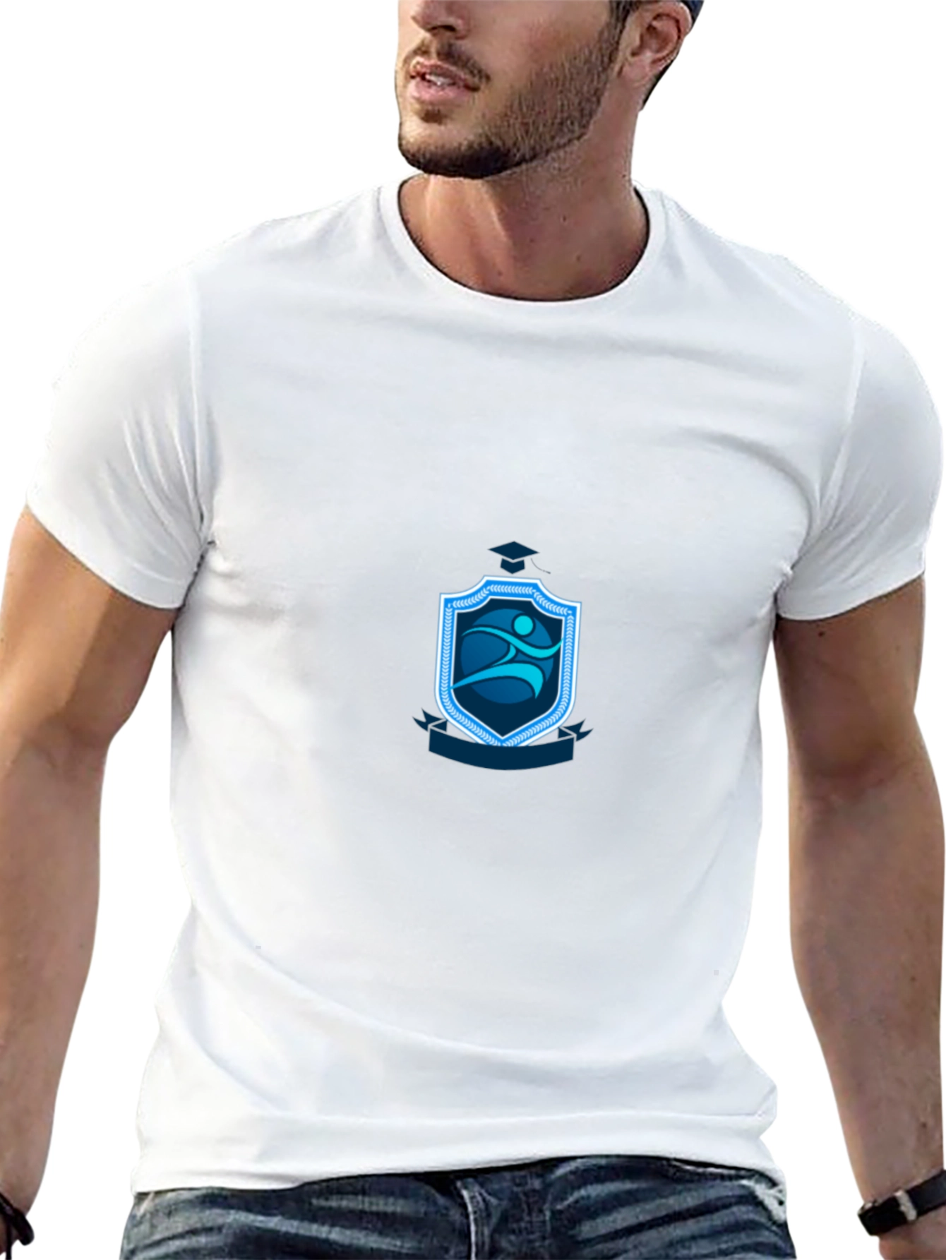 Stylish Black T-Shirt with Graphic Design
