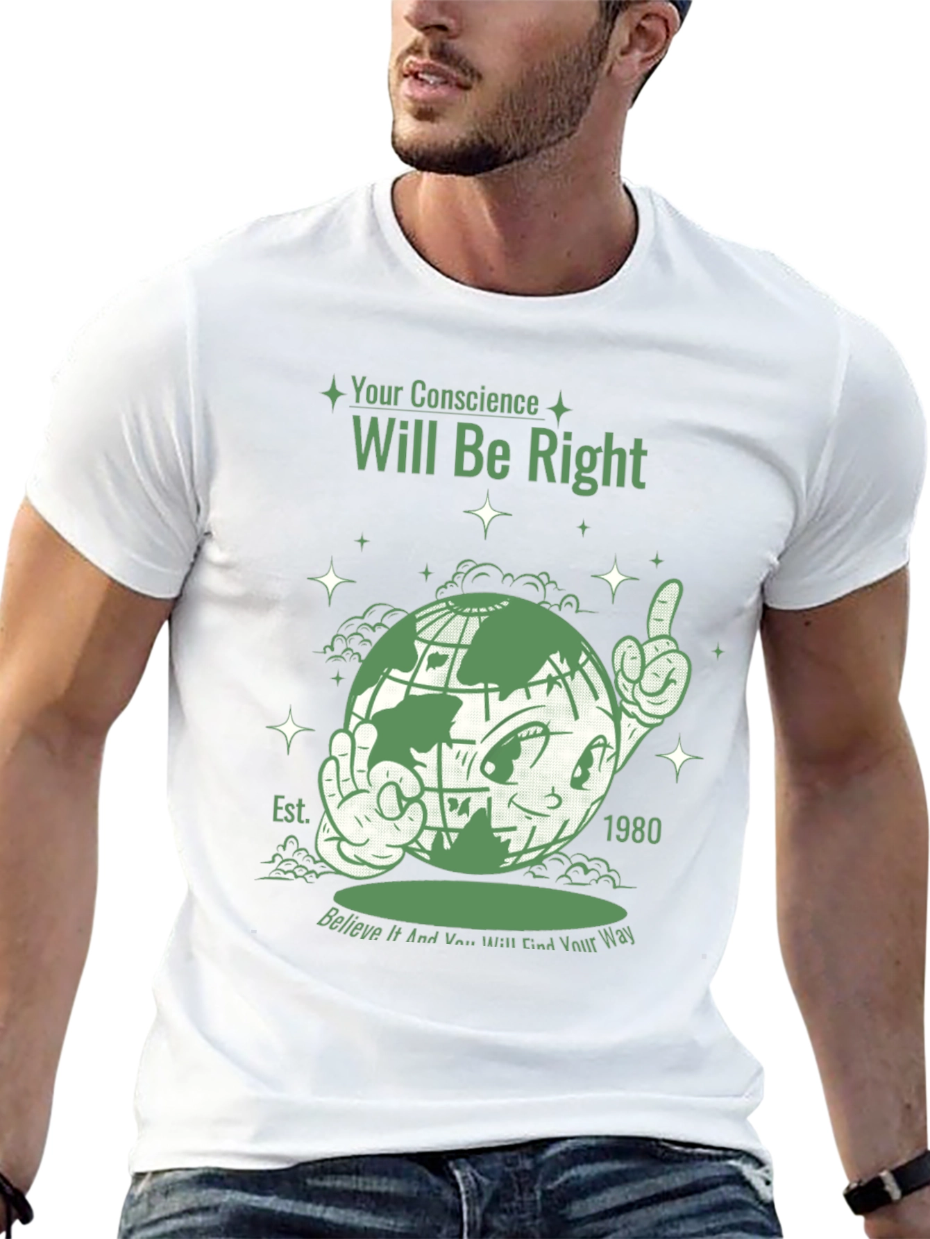 Your Conscience Globe Graphic Tee