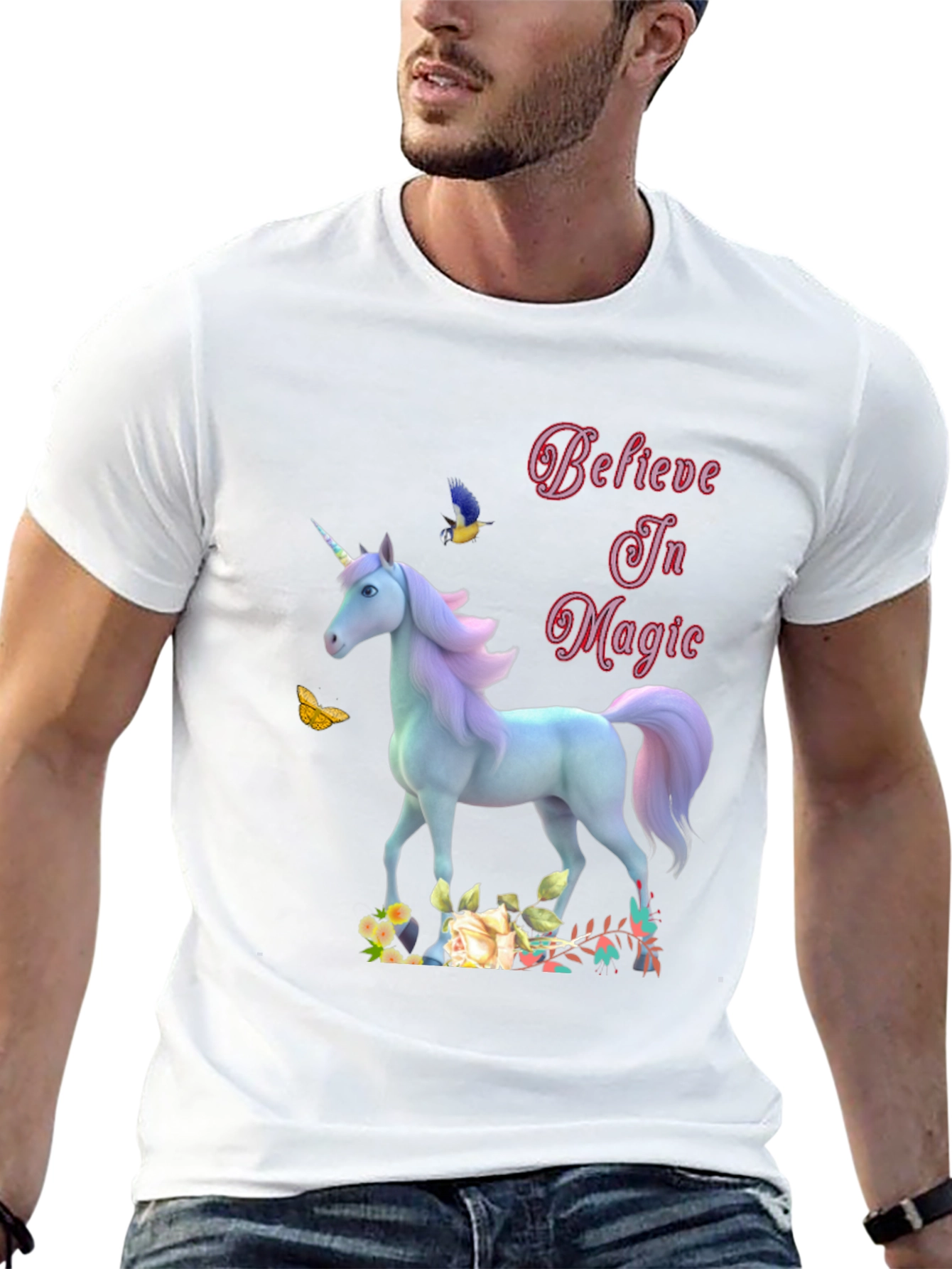 Believe In Magic Unicorn Graphic Tee