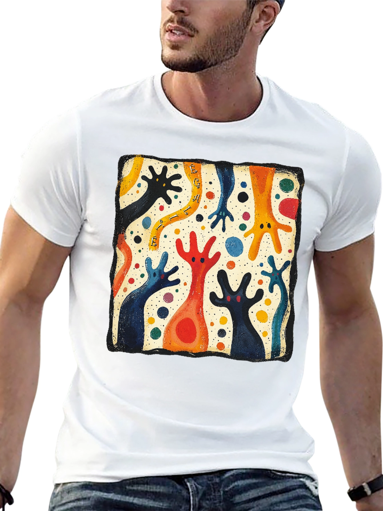 Abstract Colorful Creature Tee