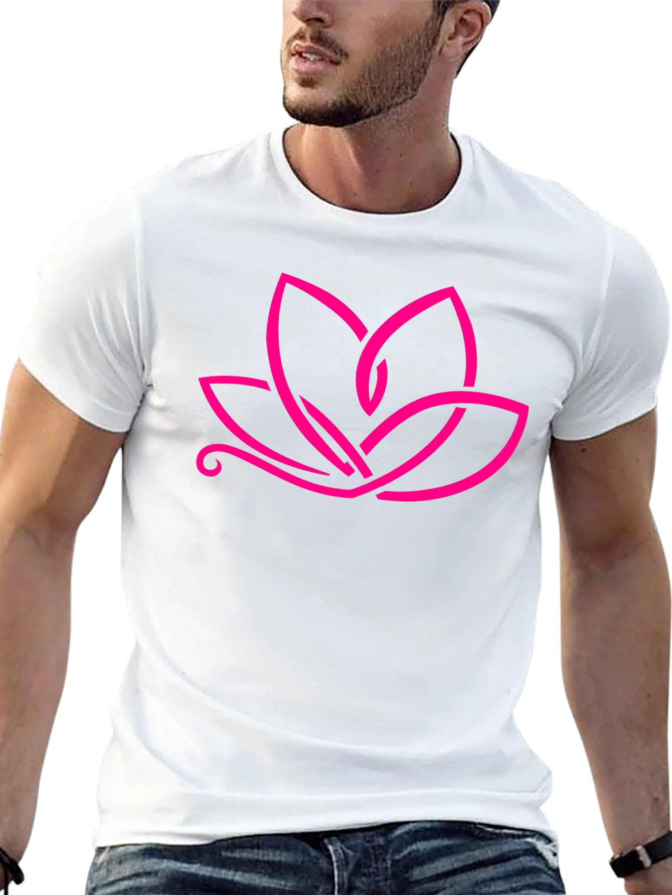 Lotus Flower Graphic Tee - Modern Stylish Design