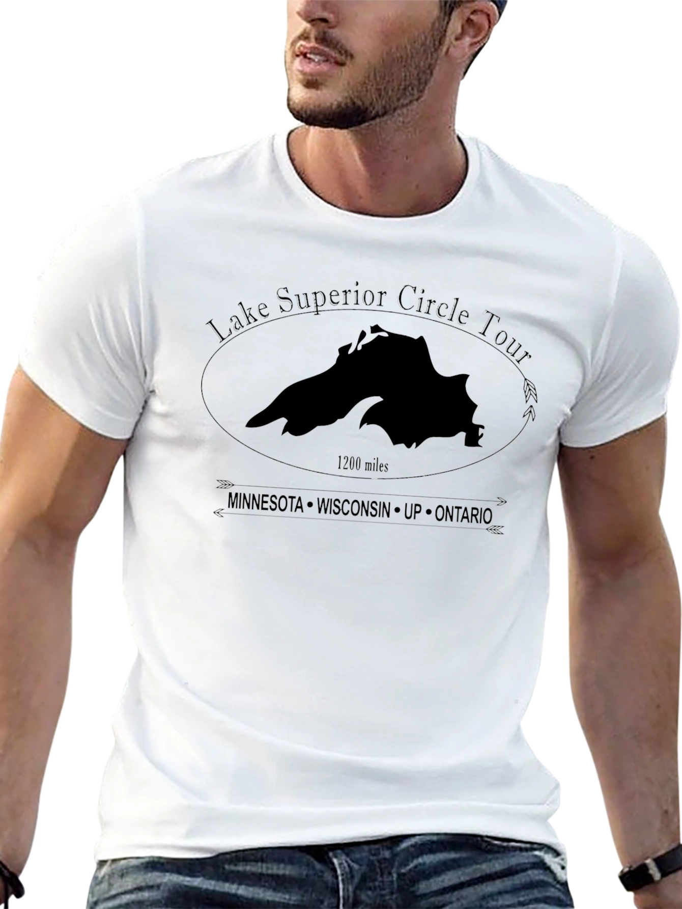 Lake Superior Circle Tour Graphic T-Shirt