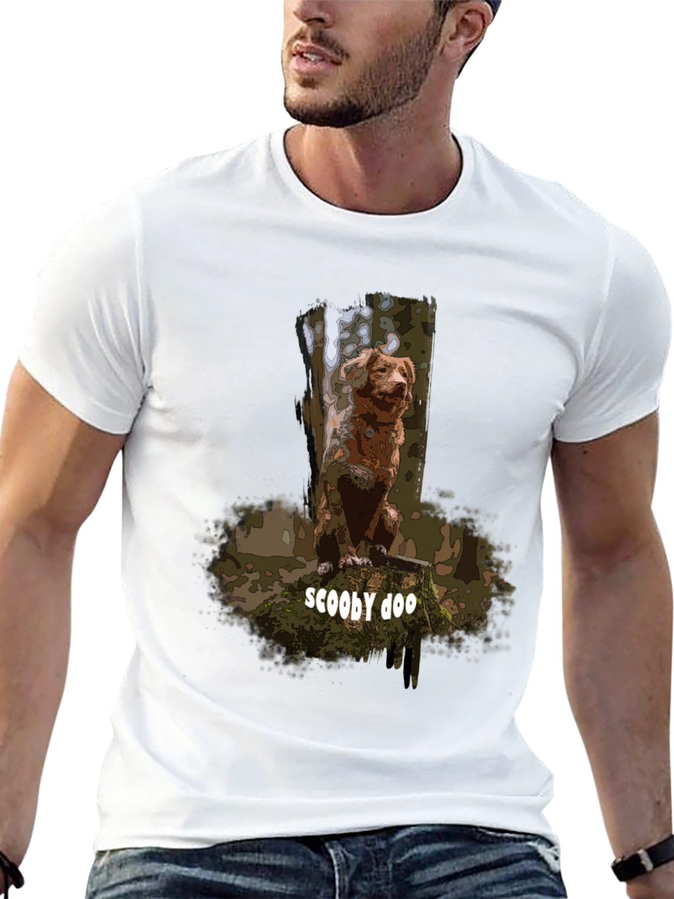 Scooby Doo Cartoon Dog Graphic T-Shirt