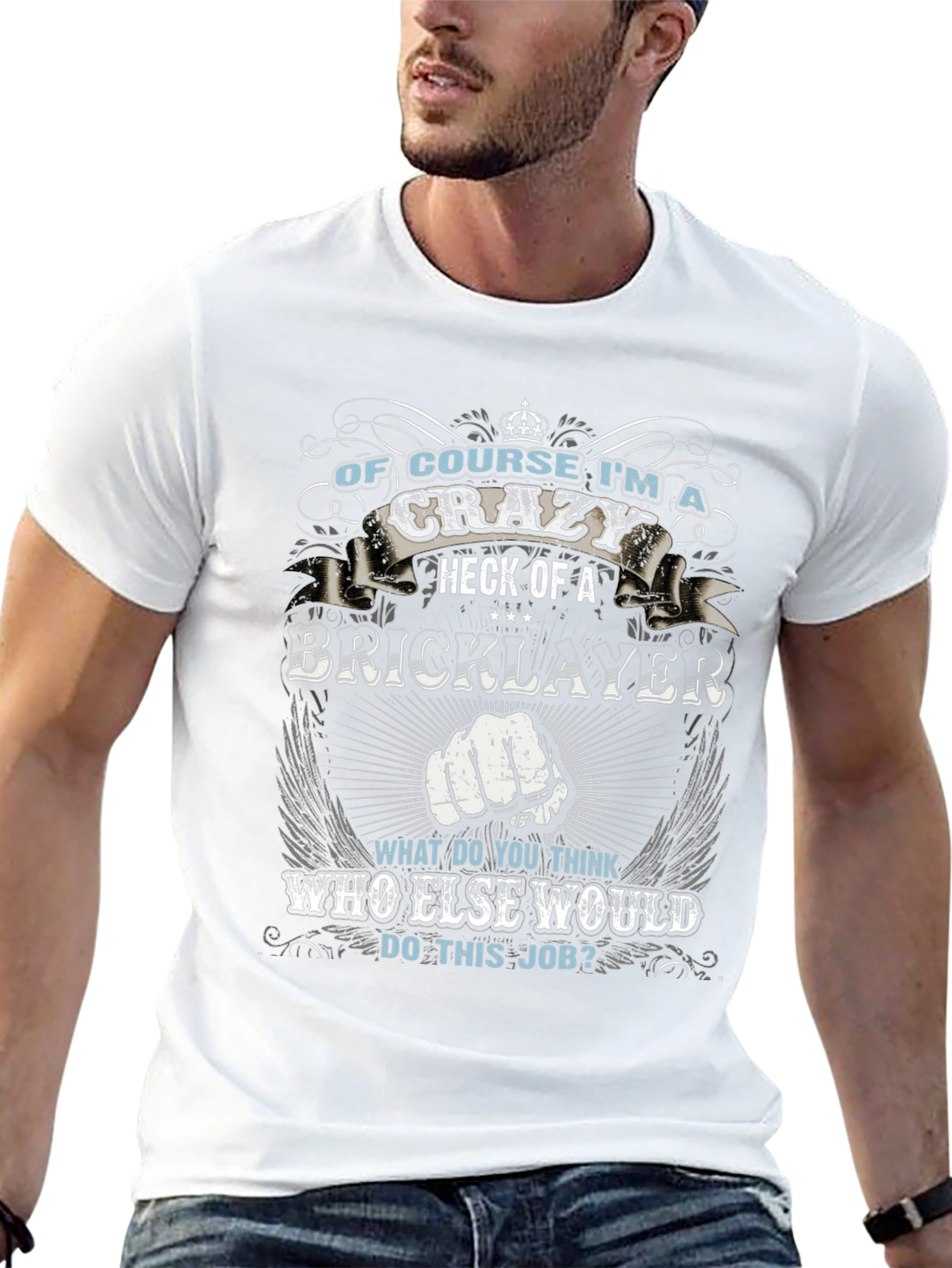 Crazy Bricklayer T-Shirt - Job Pride Tee