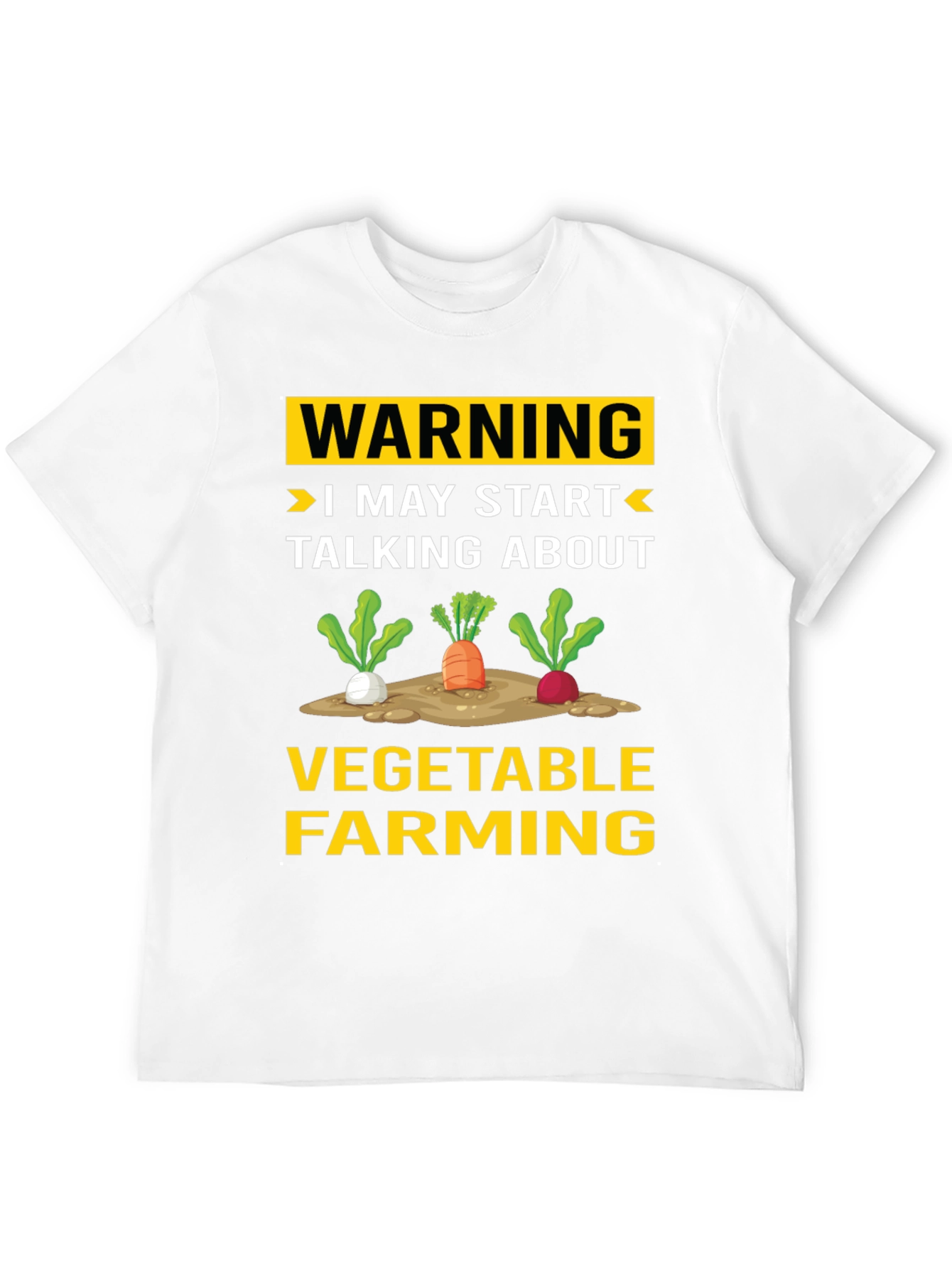 Vegetable Farming Warning T-Shirt - Funny Gardener Tee
