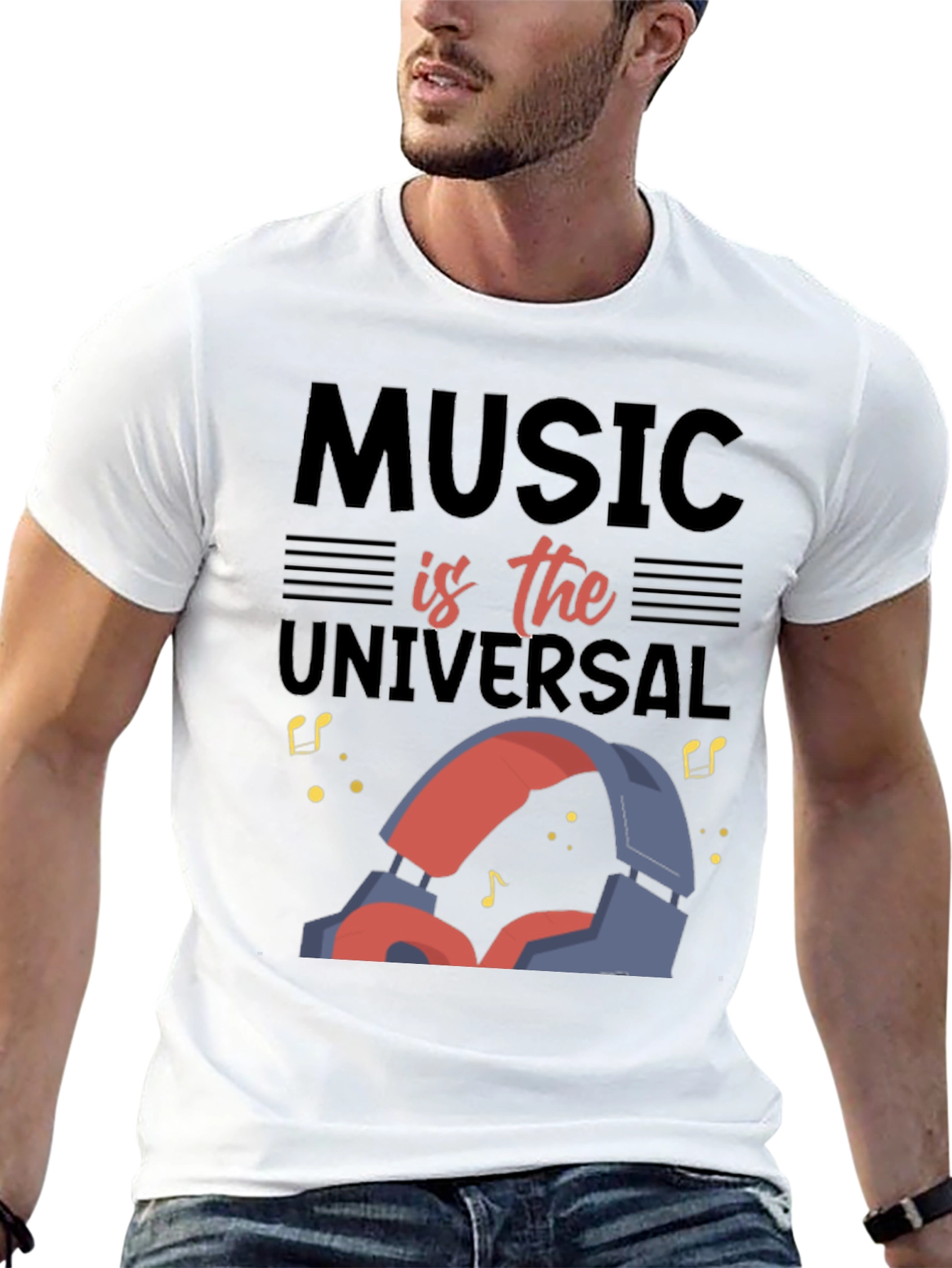 Music is Universal T-Shirt - Premium Cotton Tee
