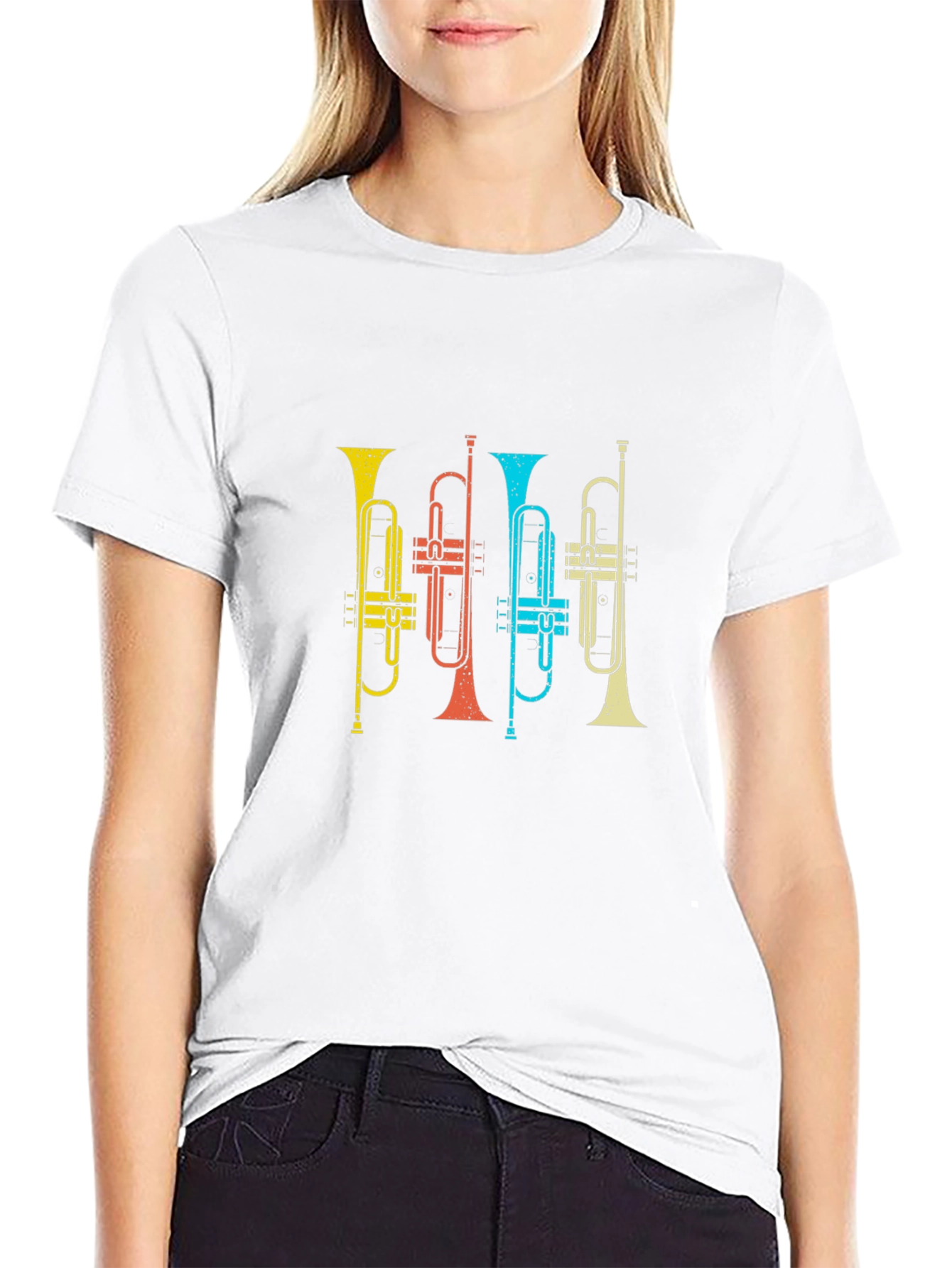 Retro Trumpet T-Shirt - Music Lover Tee