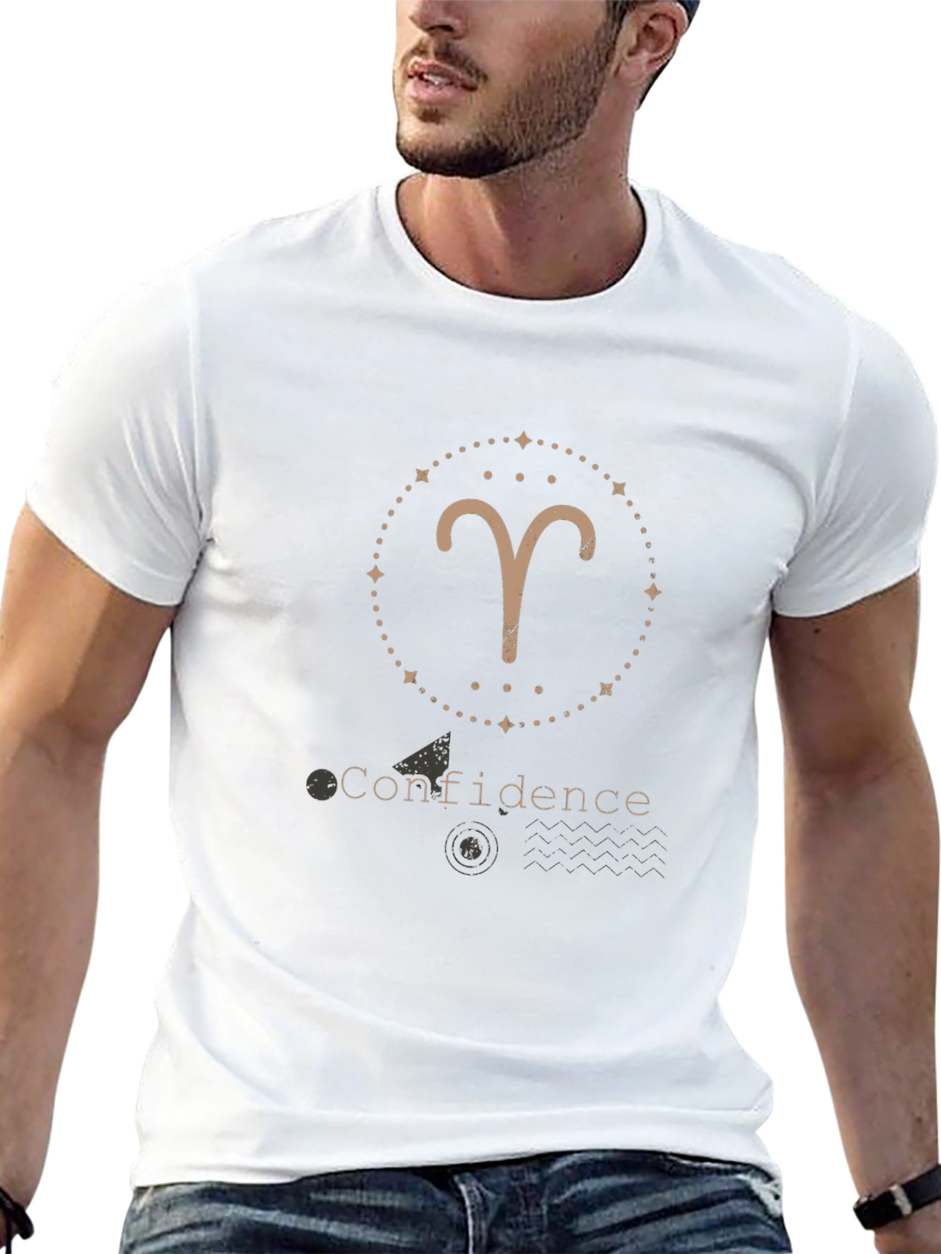 Aries Zodiac Confidence Graphic T-Shirt