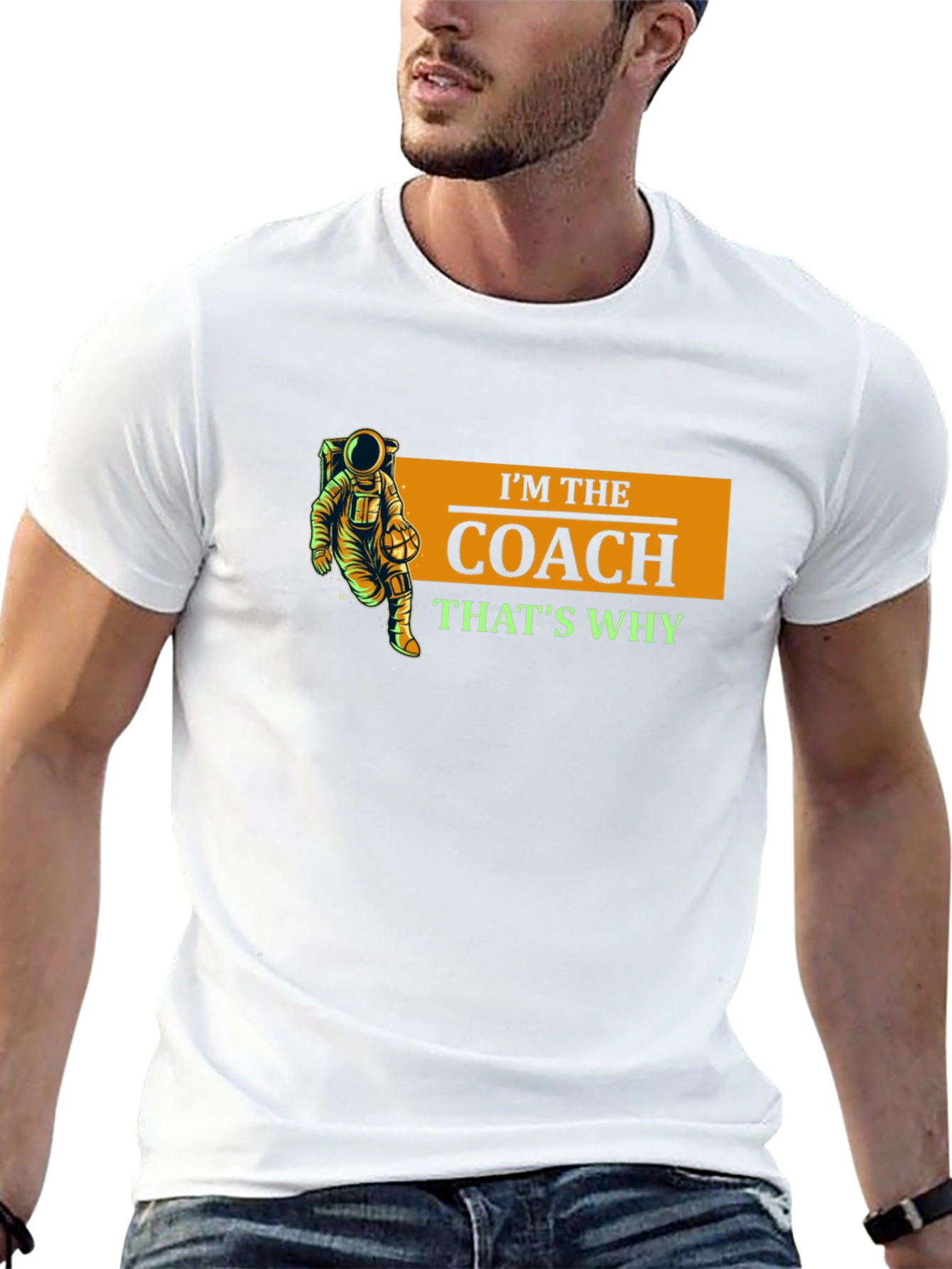 Im The Coach Thats Why Black T-Shirt
