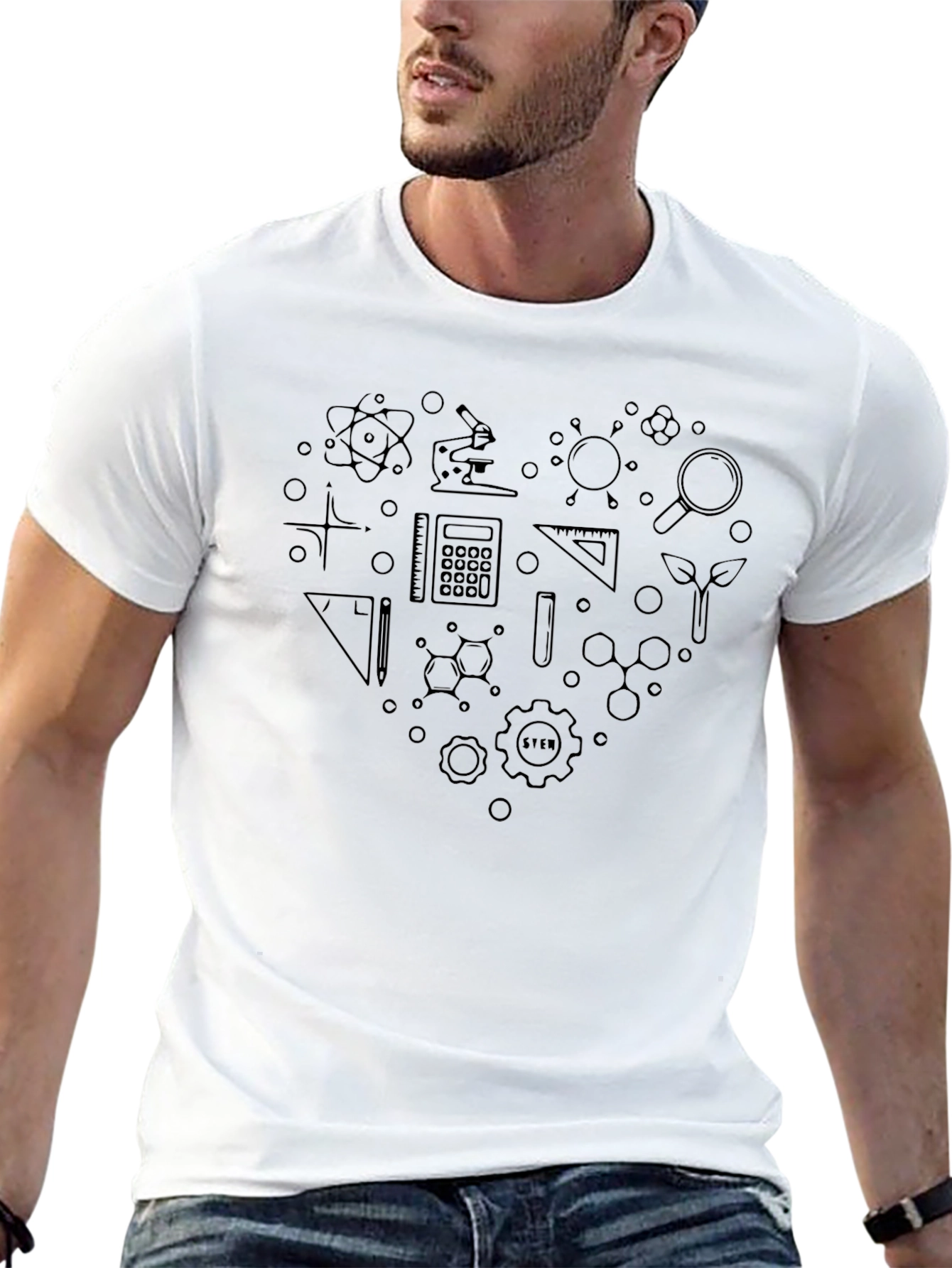 STEM Heart T-Shirt - Science Math Engineering Tee