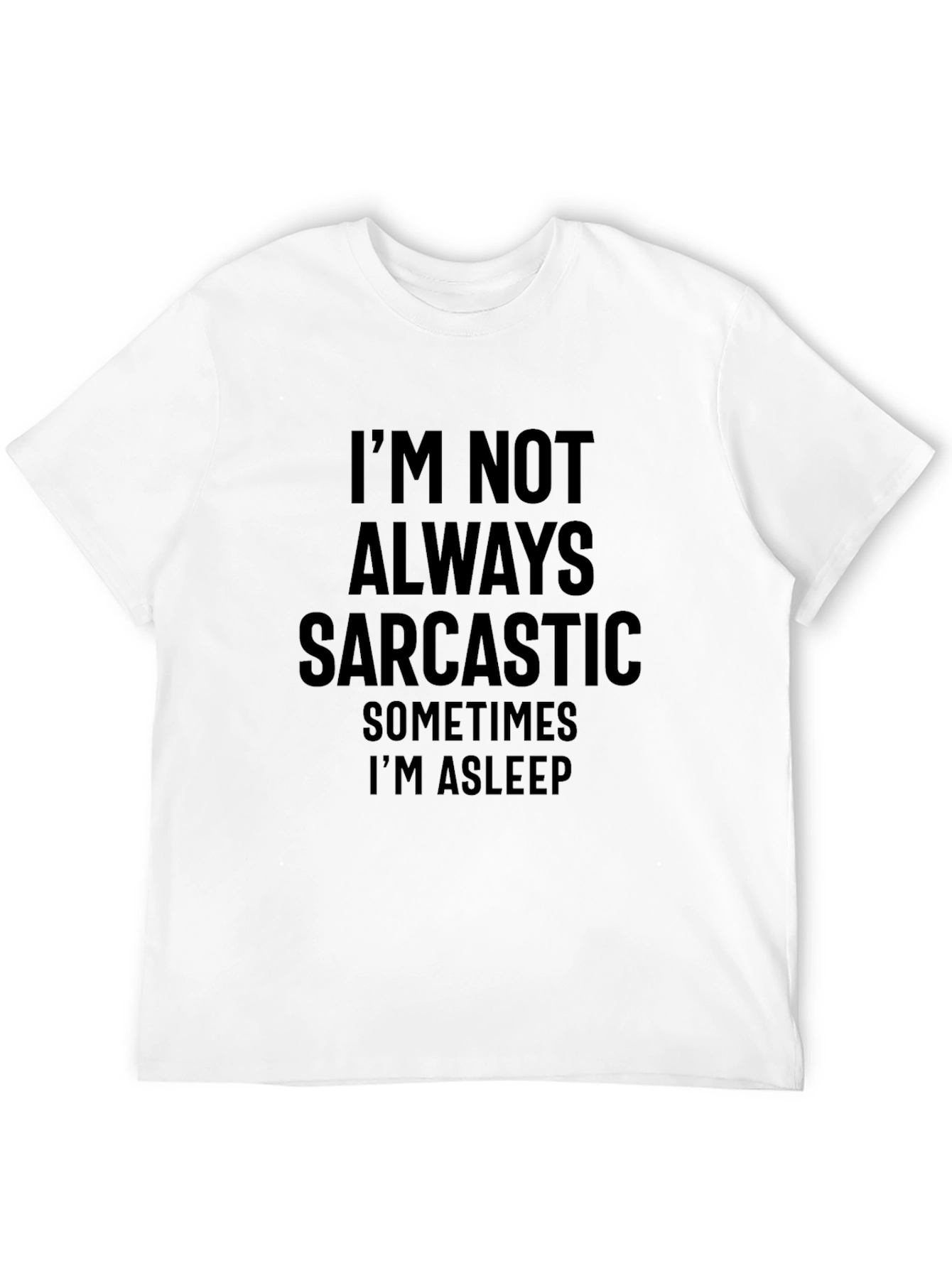 Sarcastic Asleep Graphic Tee