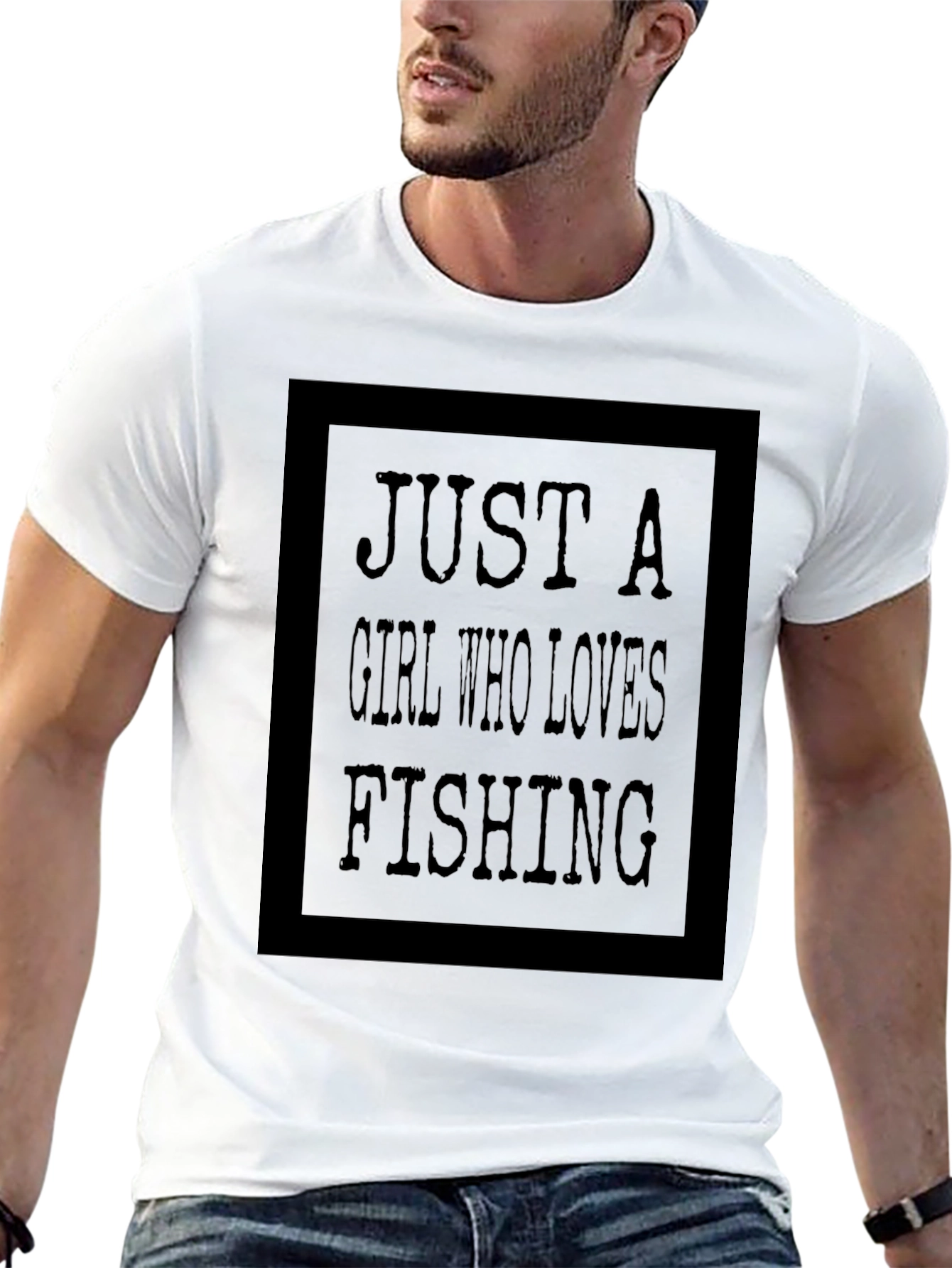 Just A Girl Who Loves Fishing Graphic Tee