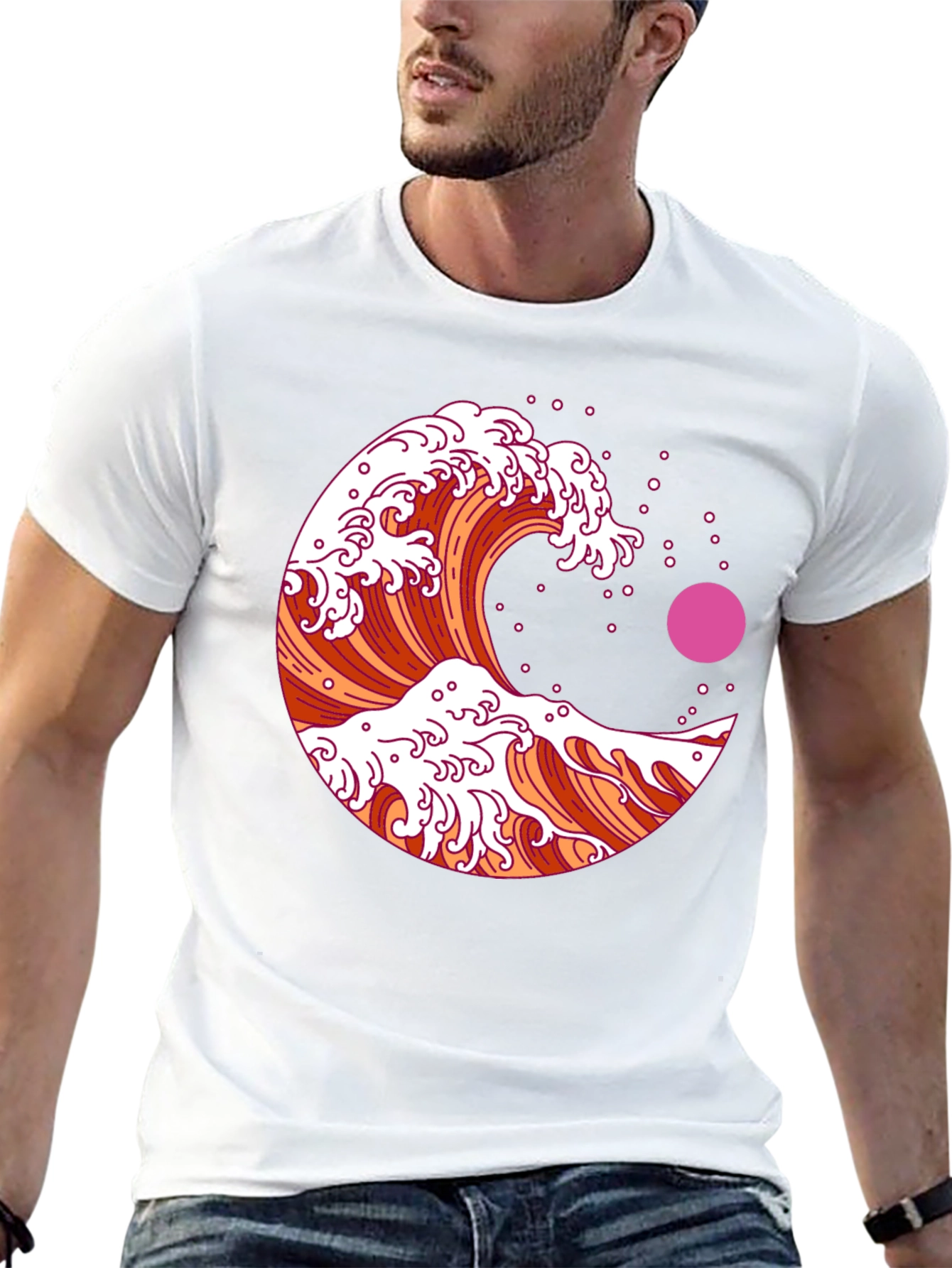Great Wave Graphic Tee - Black