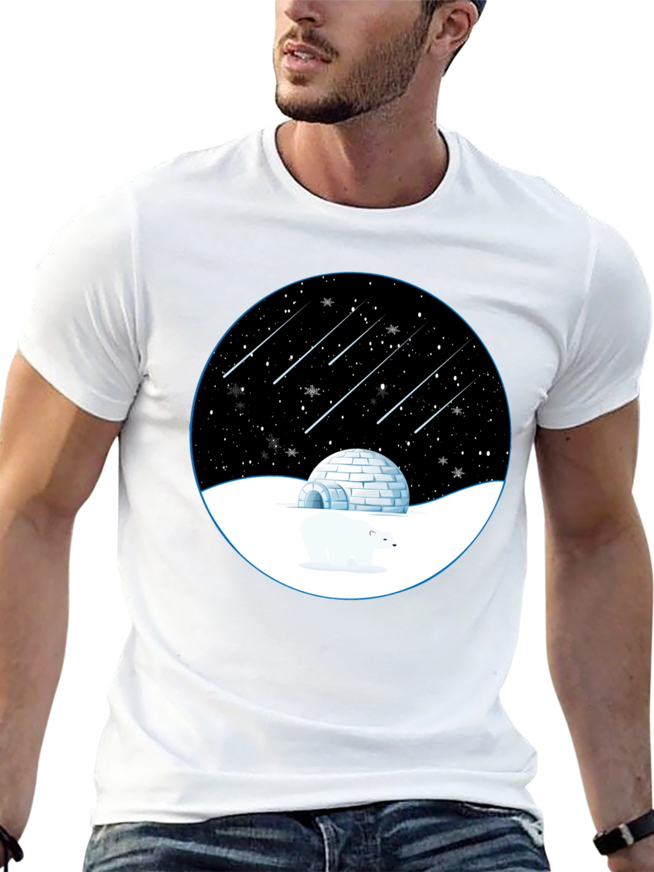 Igloo Starry Night Black T-Shirt