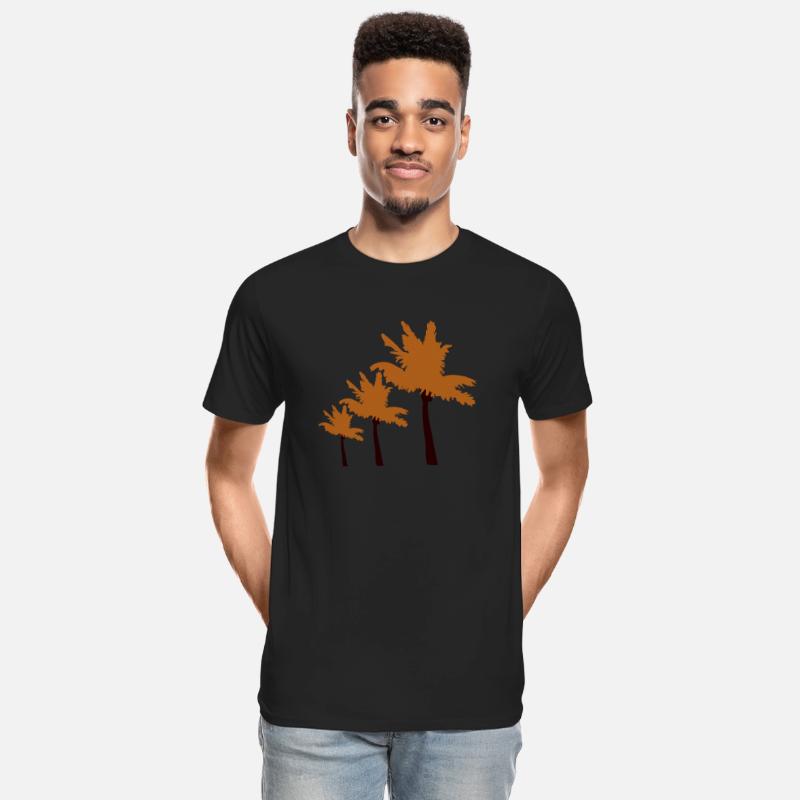 Many Palm Trees Row Island 3 Trees Beach Vacation