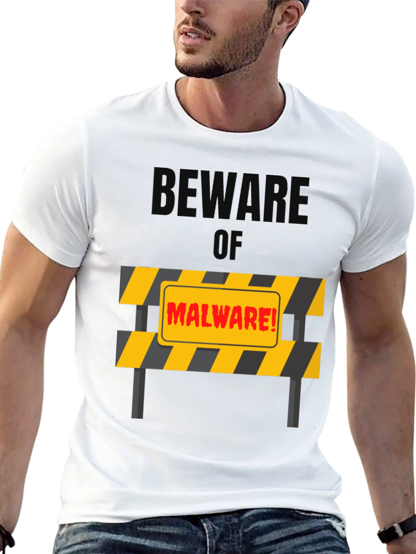 Beware of Malware T-Shirt - Protection Design