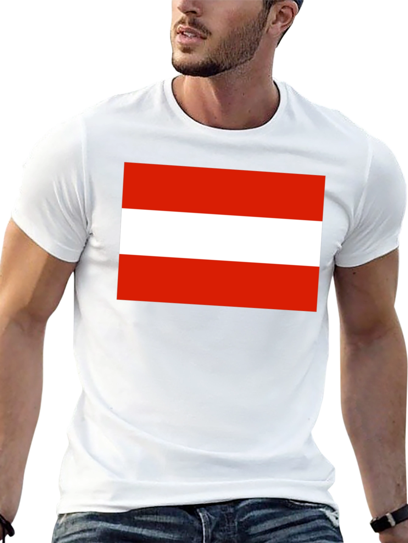 Austria Flag T-Shirt - Black Cotton Tee