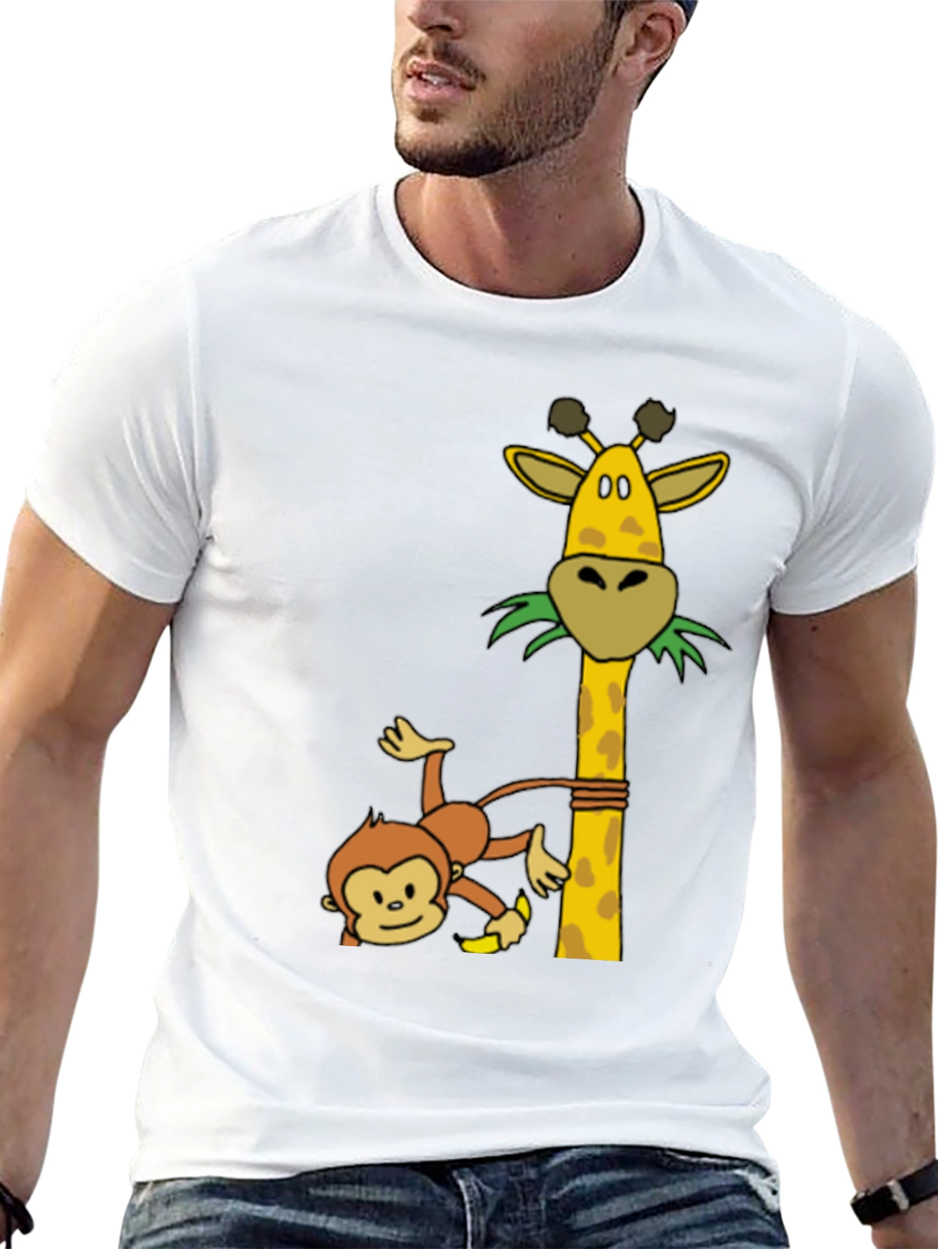 Monkey & Giraffe Graphic Tee