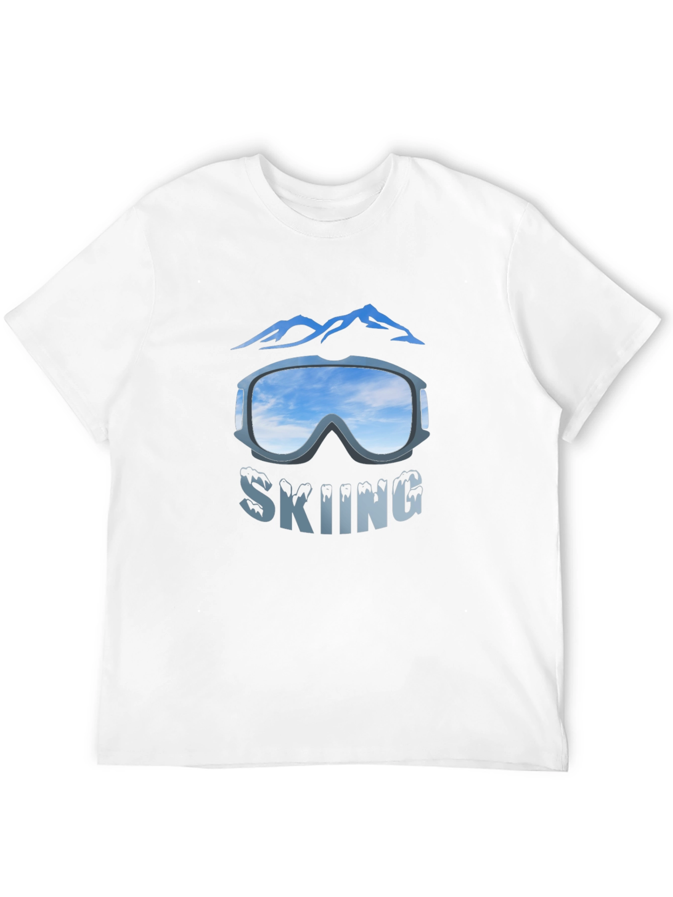 Skiing Goggles Graphic T-Shirt - Mountain Adventure Tee