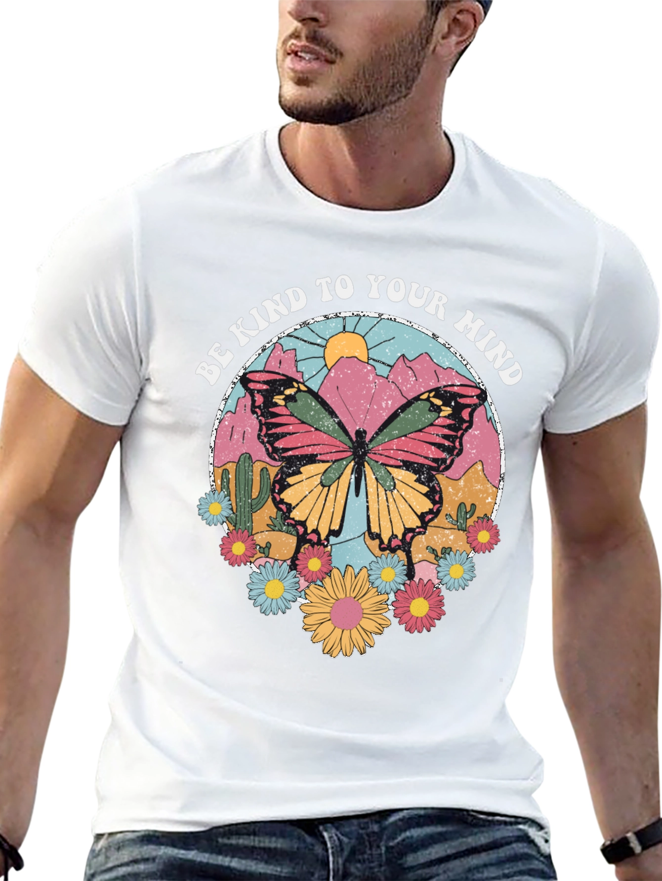 Be Kind to Your Mind Butterfly Graphic Tee