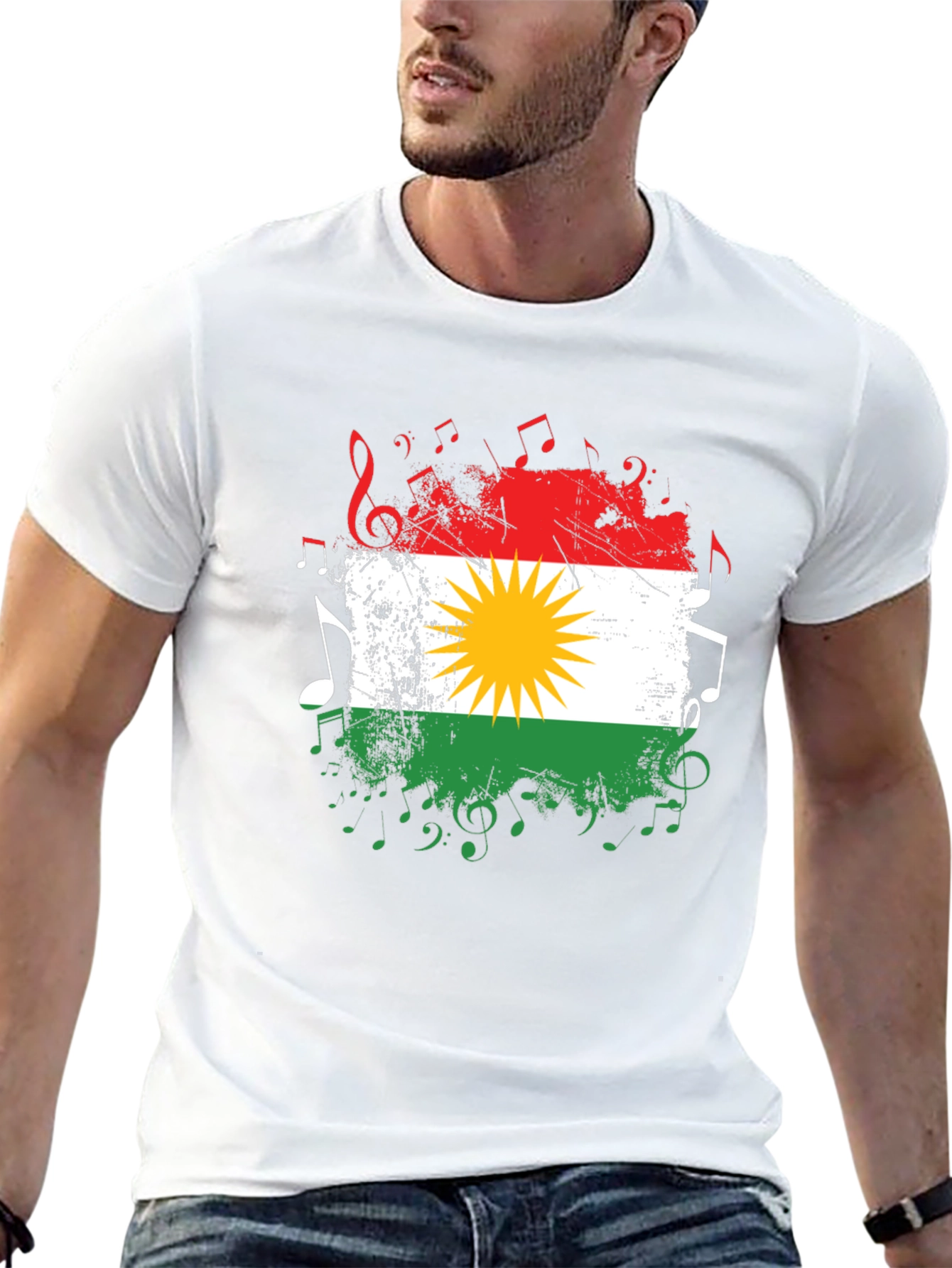 Kurdistan Flag Music T-Shirt