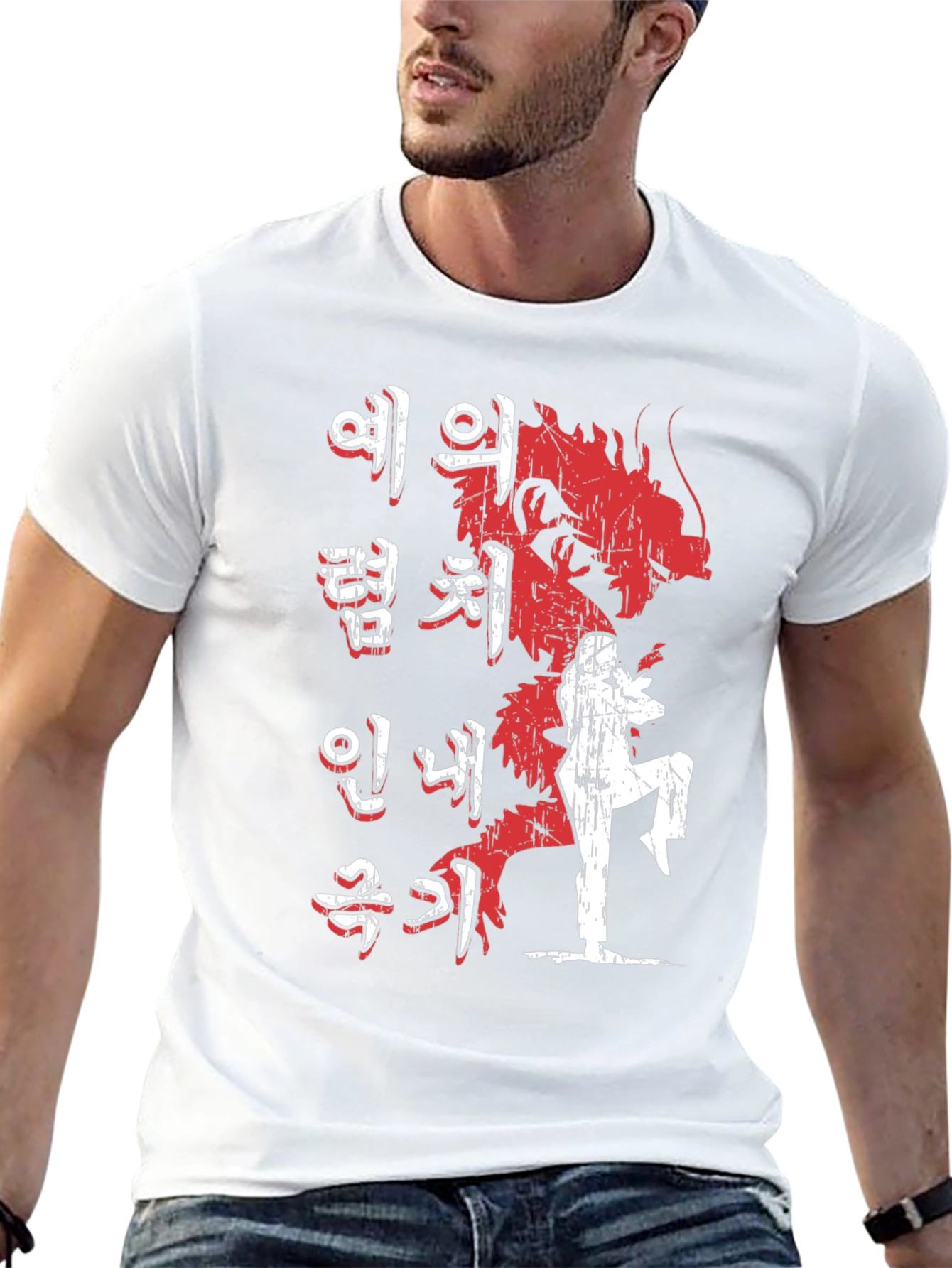 Korean Dragon Martial Arts Graphic T-Shirt