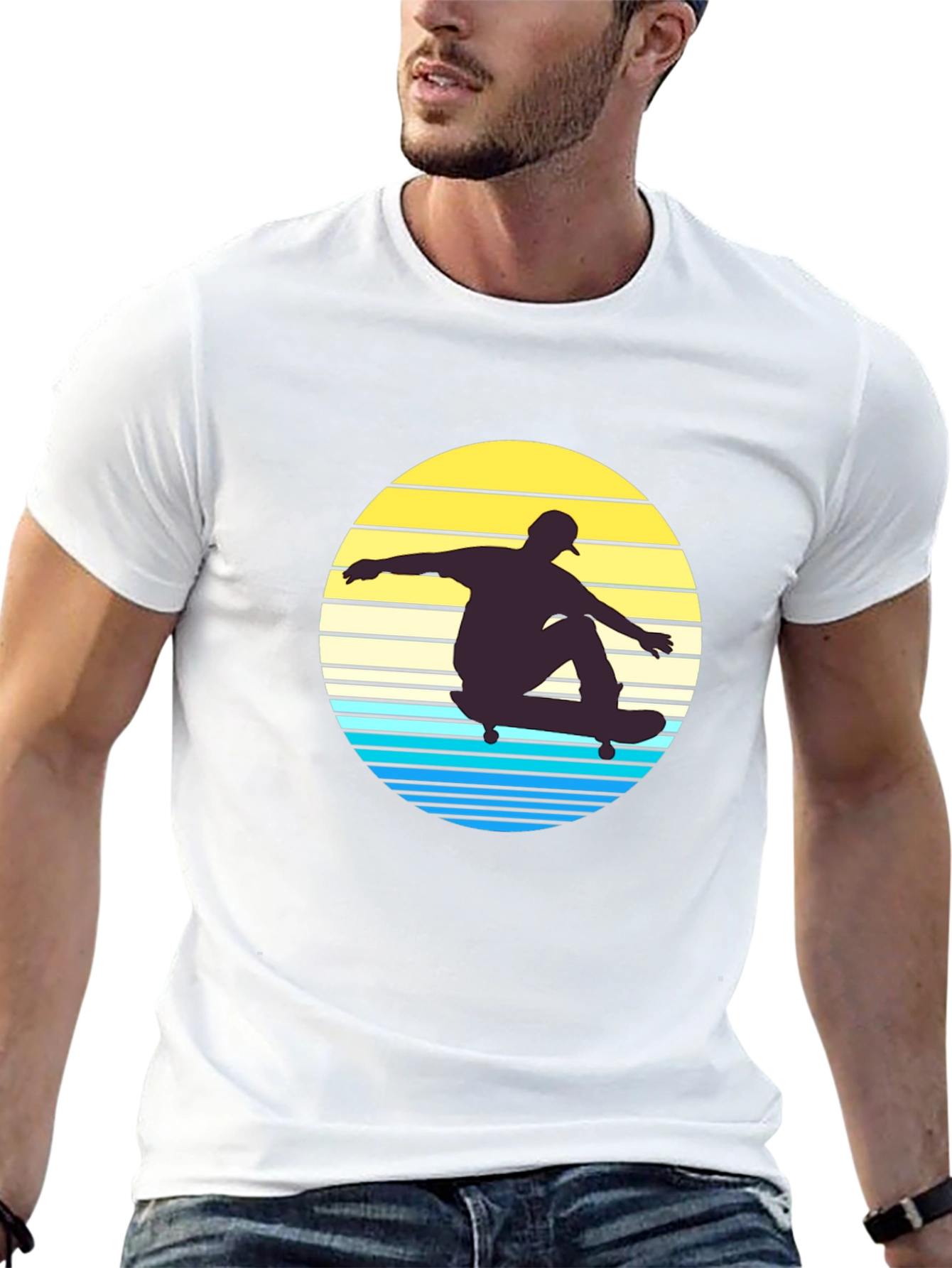 Retro Skateboarder Graphic Tee