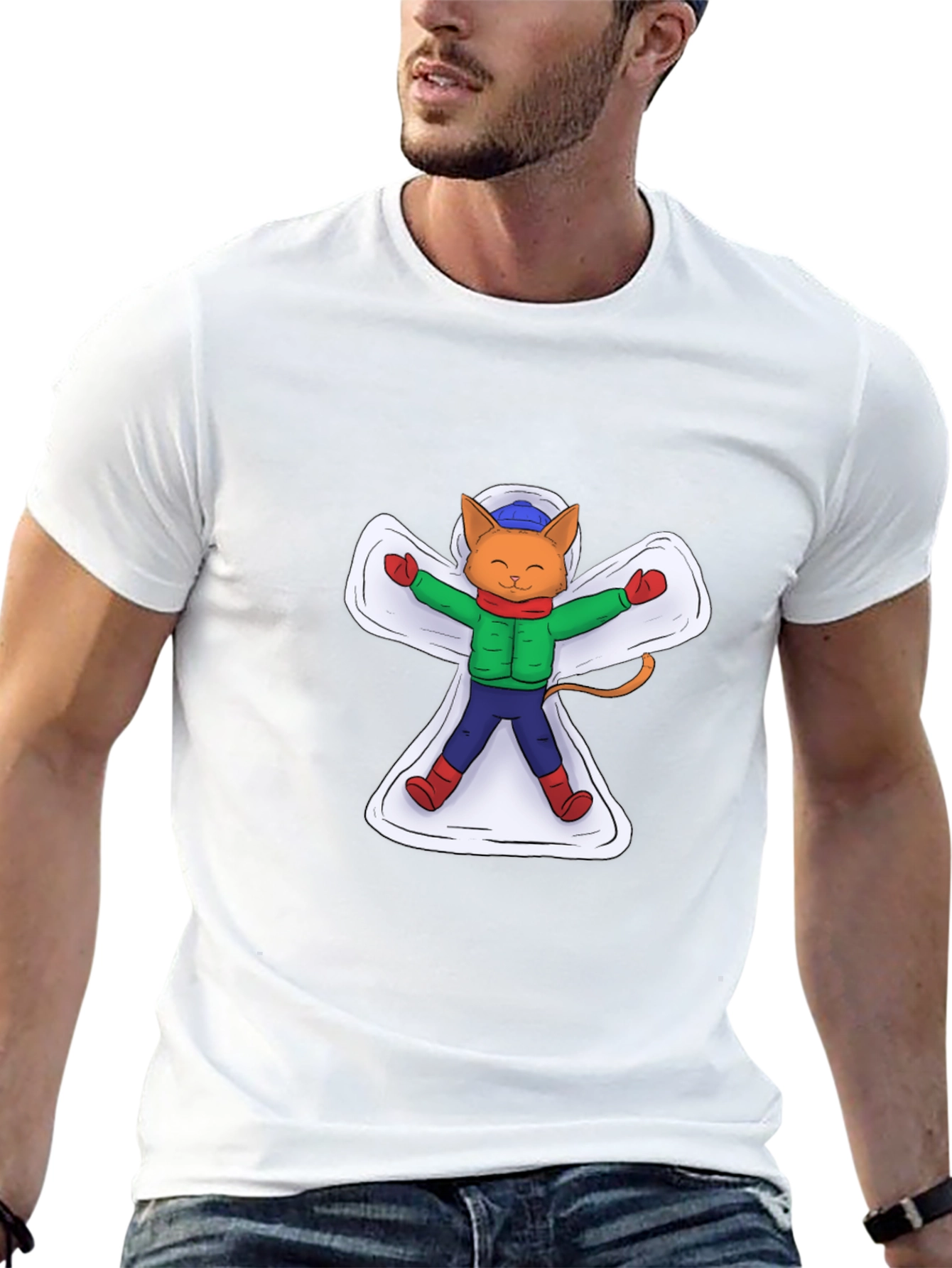 Snow Angel Cat T-Shirt