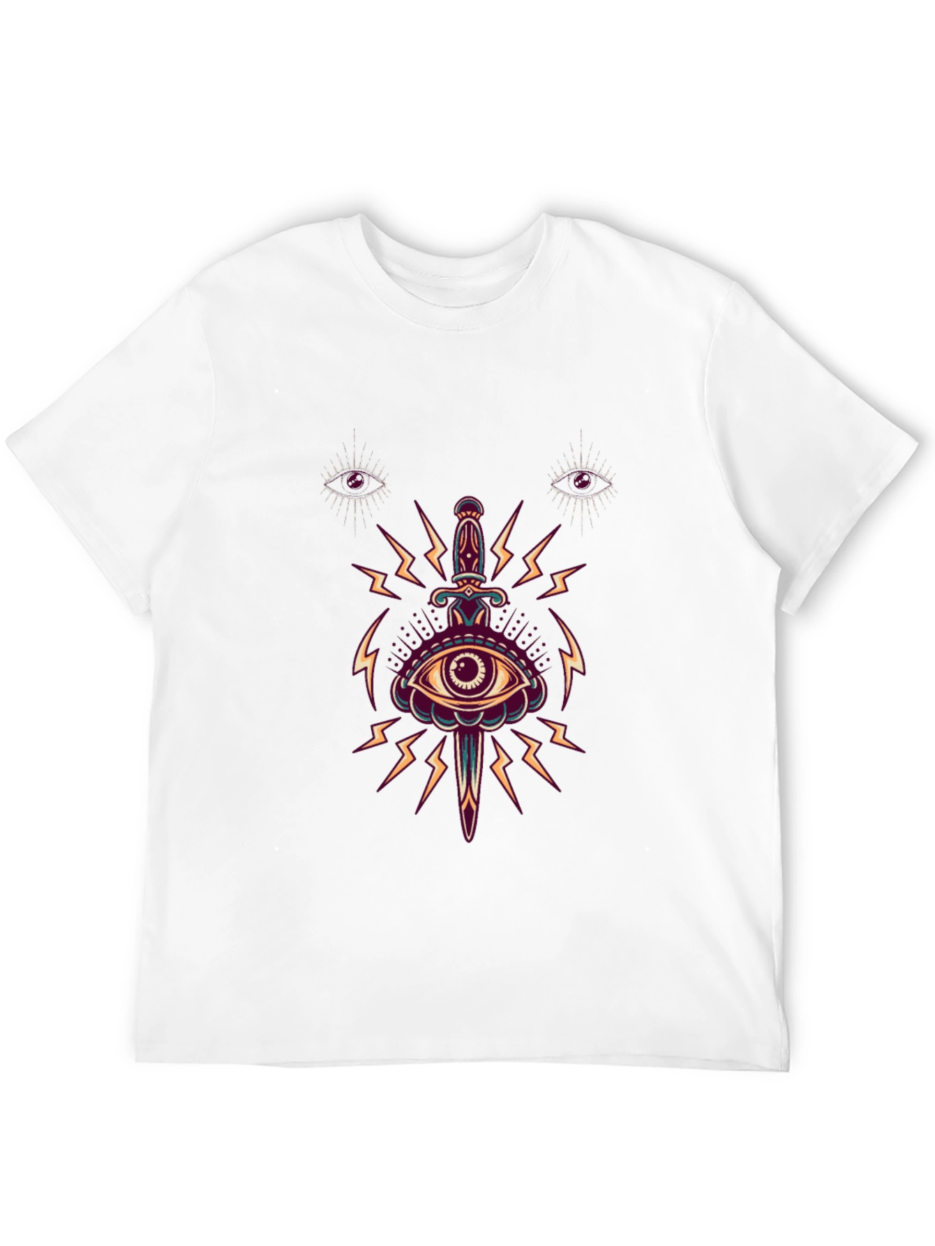 Eye & Dagger Graphic Tee - Edgy Style