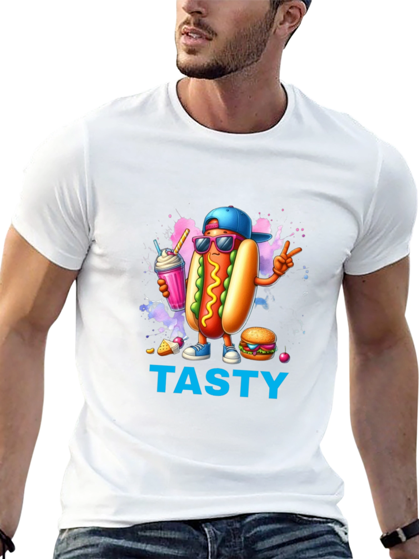 Tasty Hot Dog T-Shirt - Fun Foodie Fashion