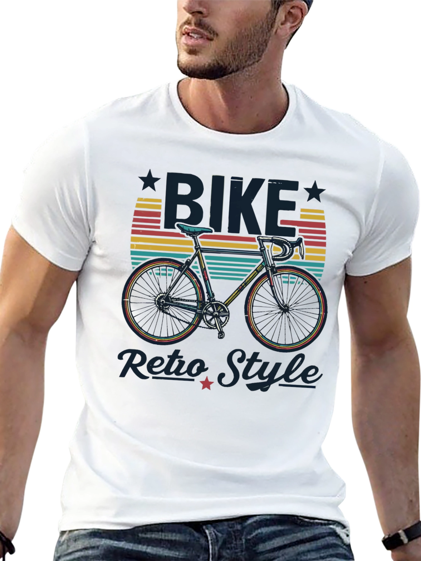 Retro Bike Style Graphic Tee