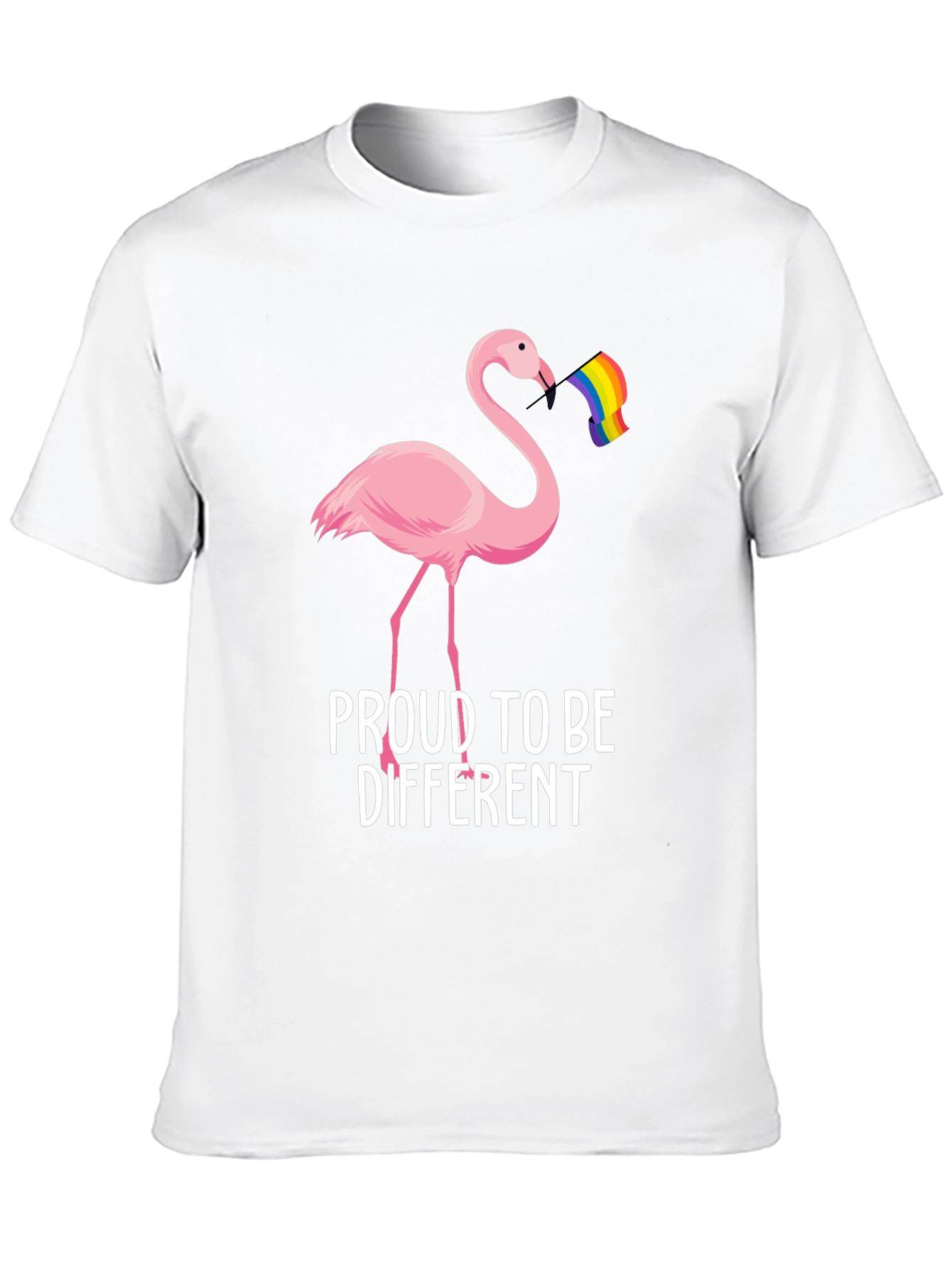 Proud to Be Different Flamingo LGBTQ T-Shirt