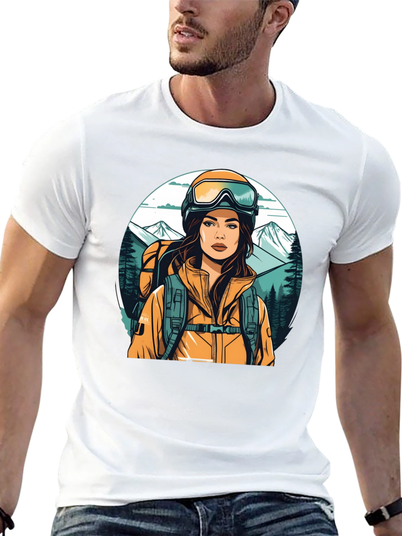 Hiking Girl Graphic Tee - Adventure Ready Shirt