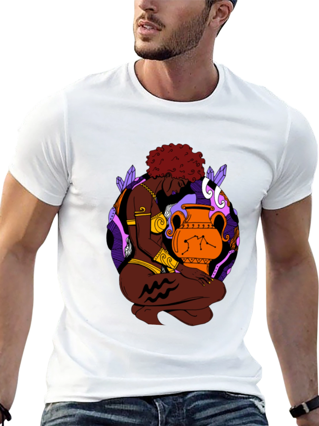Aquarius Zodiac T-Shirt - Stylish Graphic Tee