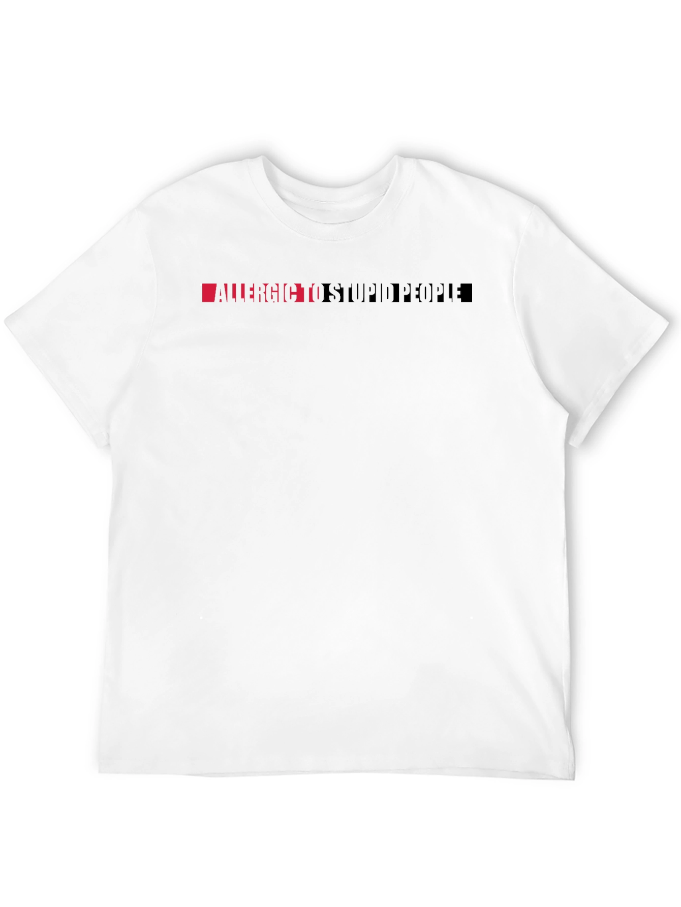 Allergic to Stupid People Graphic Tee - Black