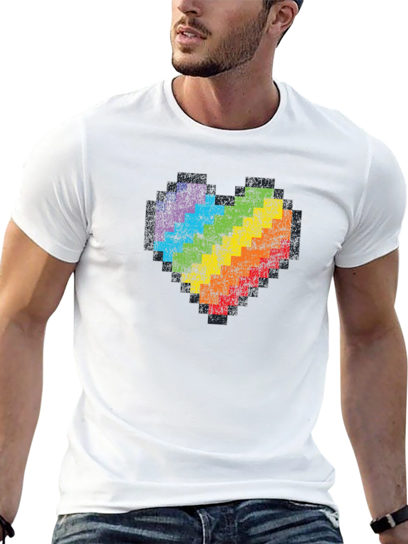 Pixel Heart Pride T-Shirt