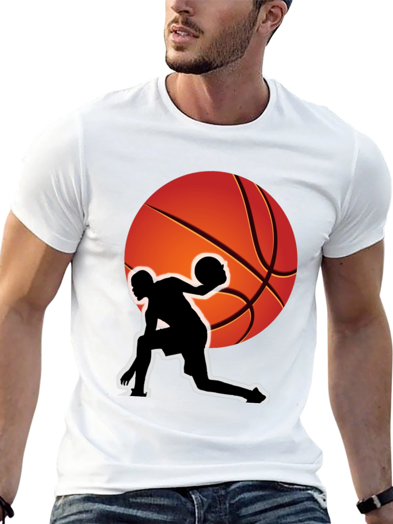 Basketball Player Graphic T-Shirt