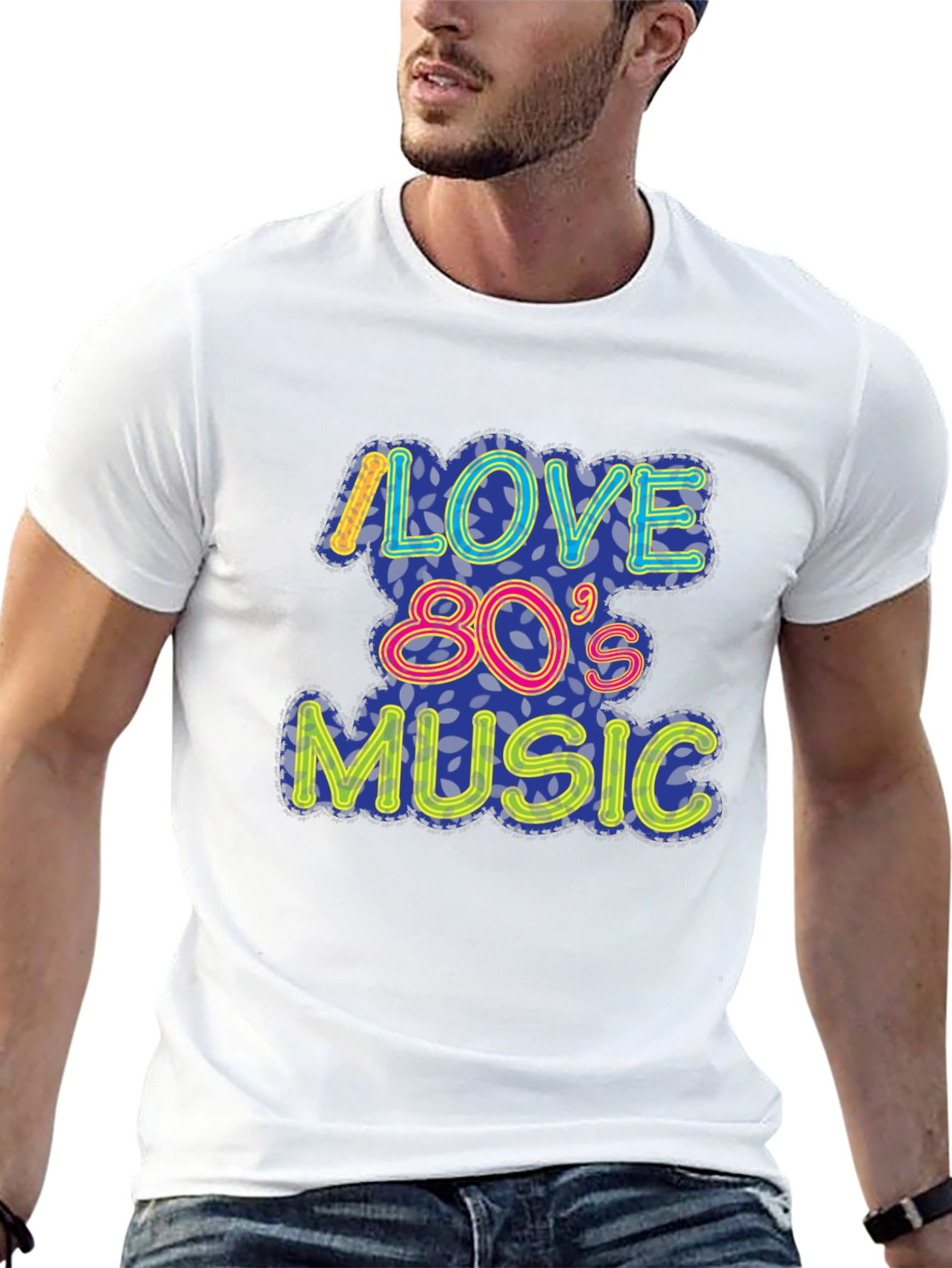 I Love 80s Music Graphic Tee
